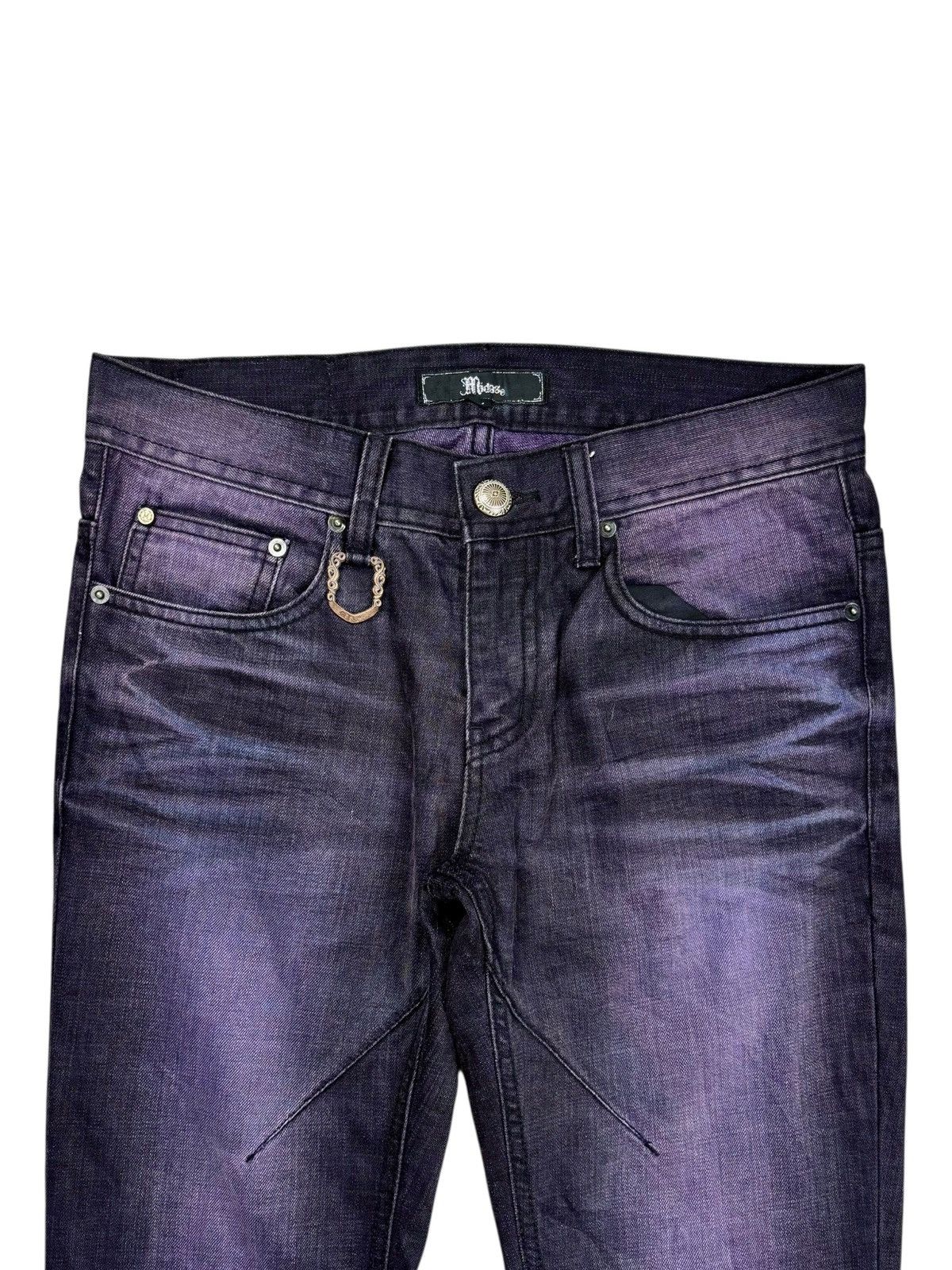 KMRii Archive Midas - Dark Purple Denim Pants Size US 29 - 3 Thumbnail