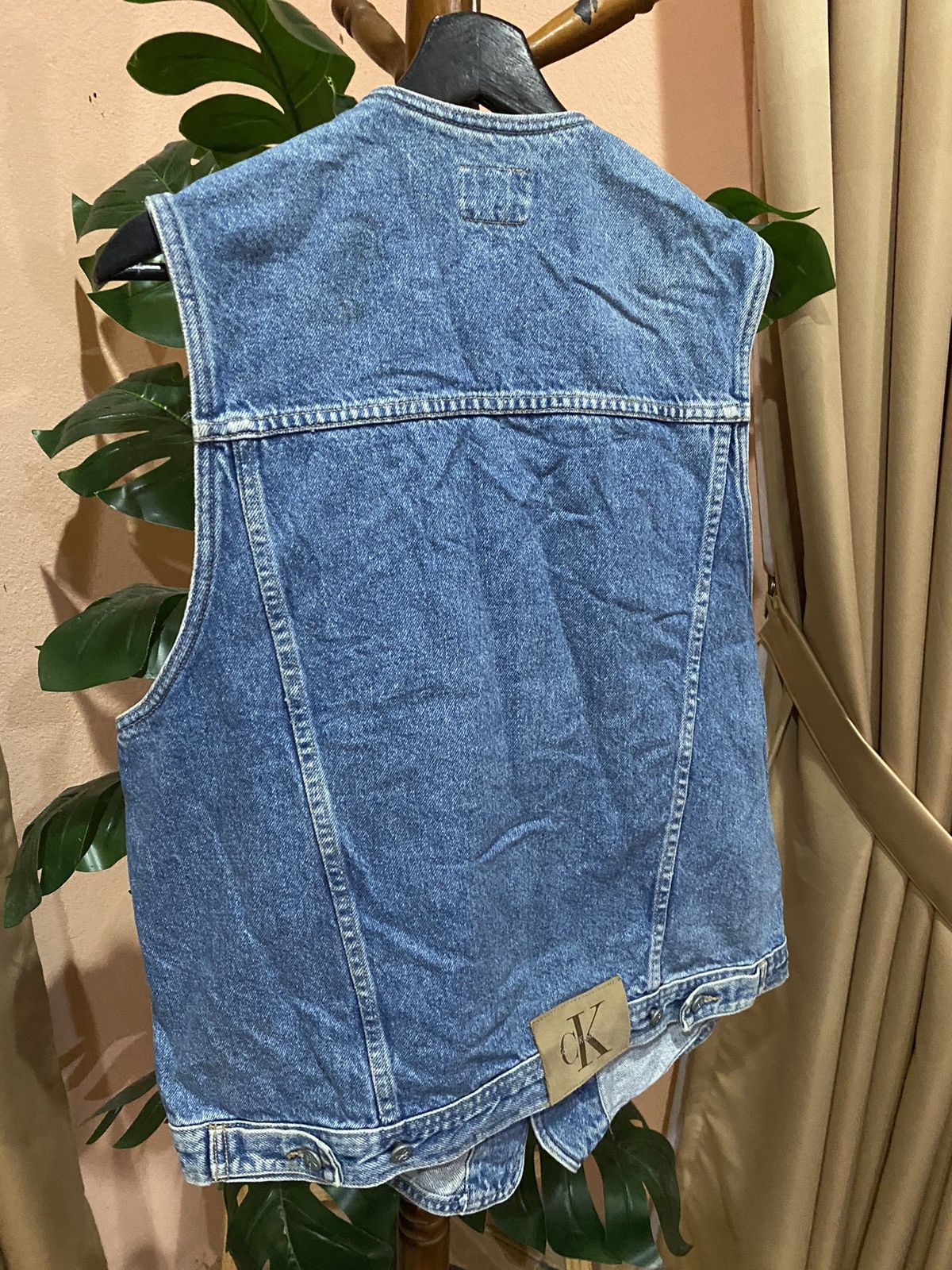 Calvin Klein Calvin Klein Denim Vest – Classic Vintage CK Jean Style Size US M / EU 48-50 / 2 - 10 Thumbnail