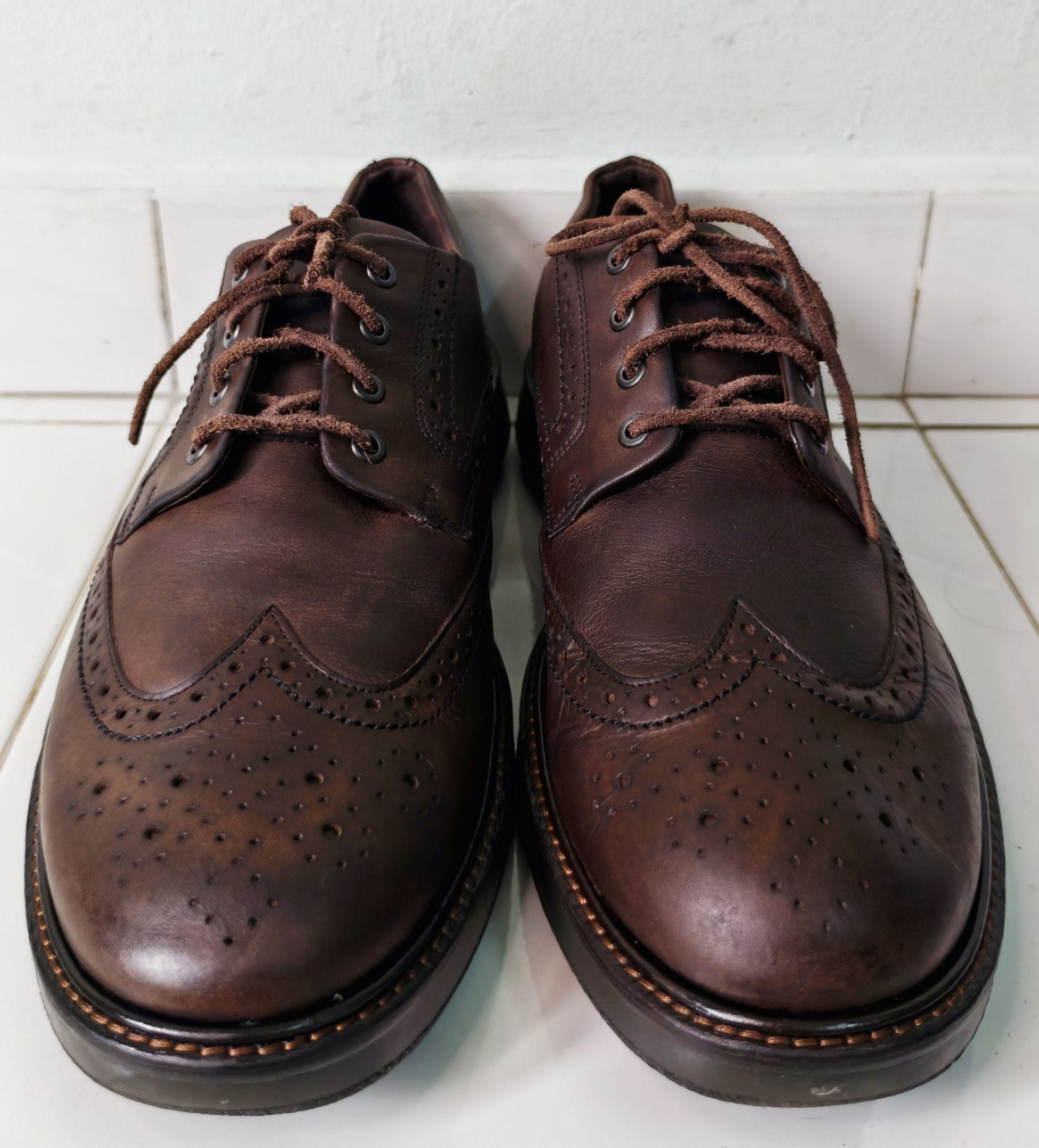 Ecco ECCO Men's Lhasa Brogue Tie Wing Tip Oxford Size US 11 / EU 44 - 2 Thumbnail