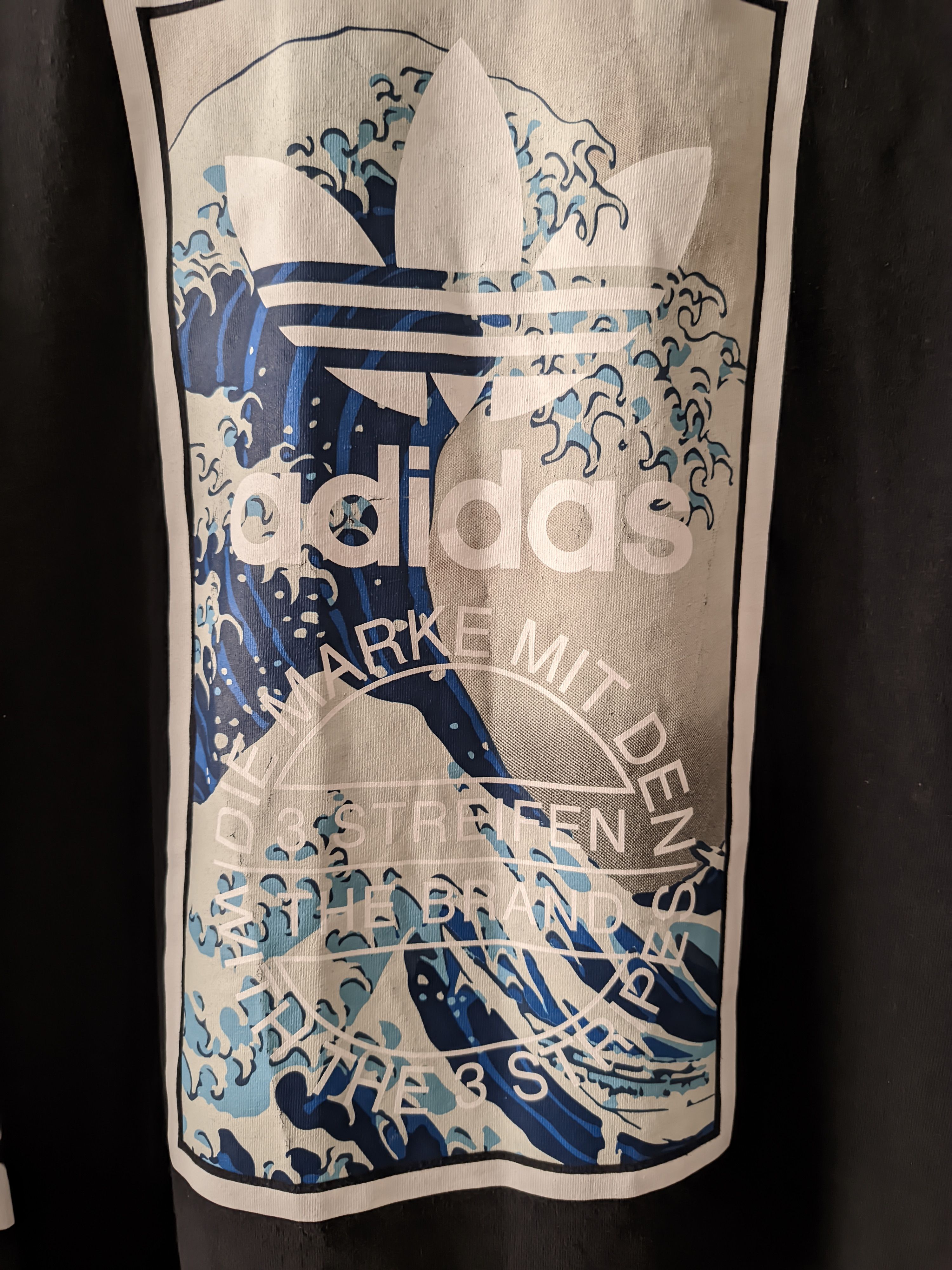 Adidas Men's Adidas T-Shirt Long Sleeve 3 Stripe Small Black Size US S / EU 44-46 / 1 - 5 Thumbnail