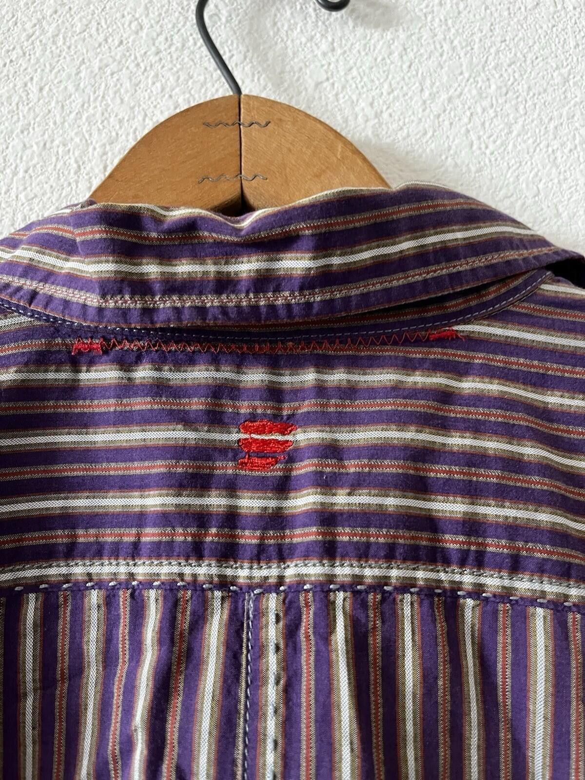 Robert Graham Robert Graham Zen Collection Striped Long Sleeve Shirt L Size US L / EU 52-54 / 3 - 6 Thumbnail