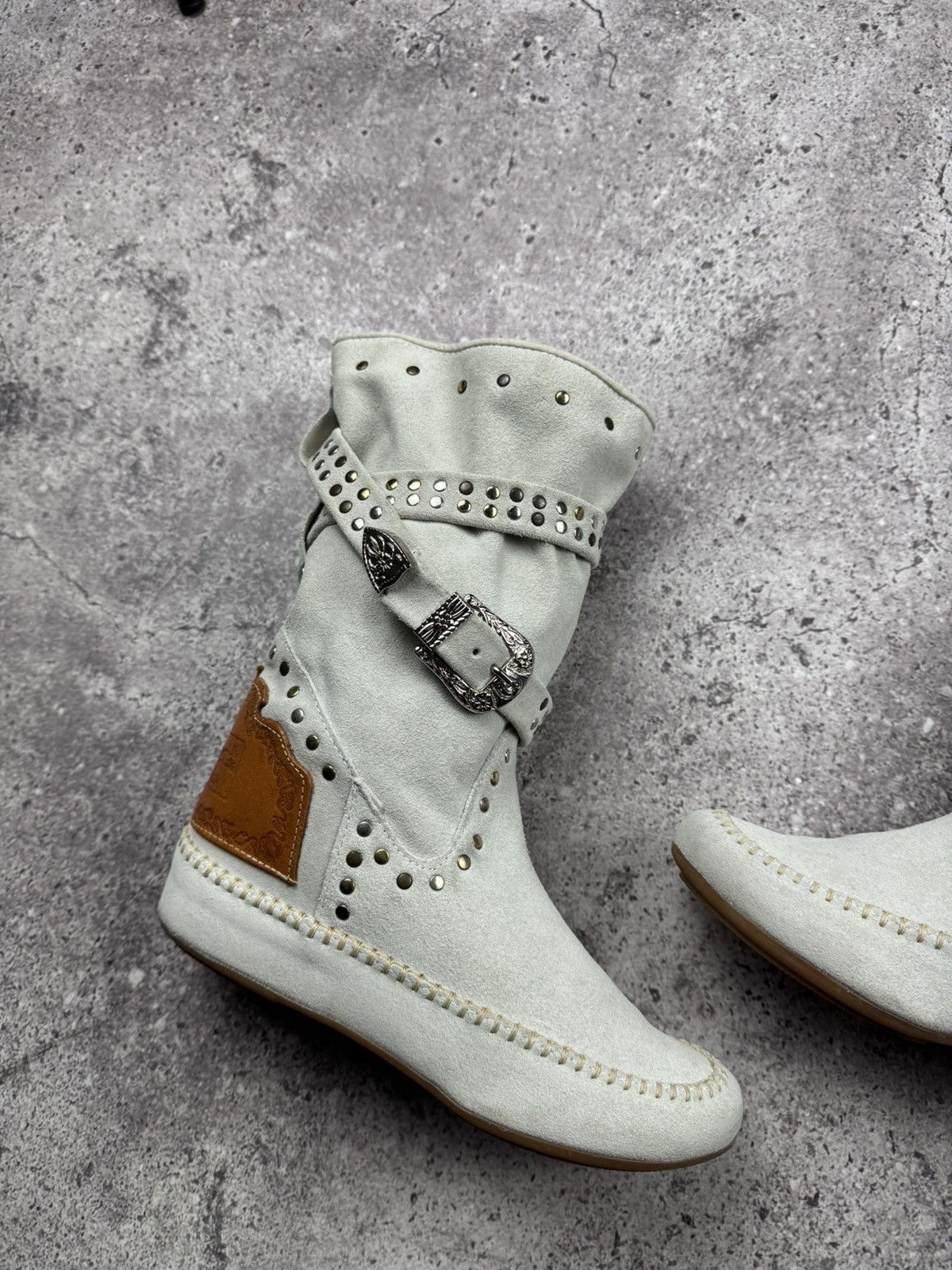 Japanese Brand To be Fashion Y2K Suede Japanesse Glamour Vintage Boots Rare Size US 6 / IT 36 - 12 Thumbnail