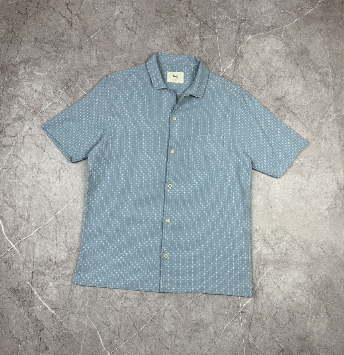 Folk Folk Shirt Button Up International Cotton Luxury VERY RARE Size US M / EU 48-50 / 2 - 2 Thumbnail