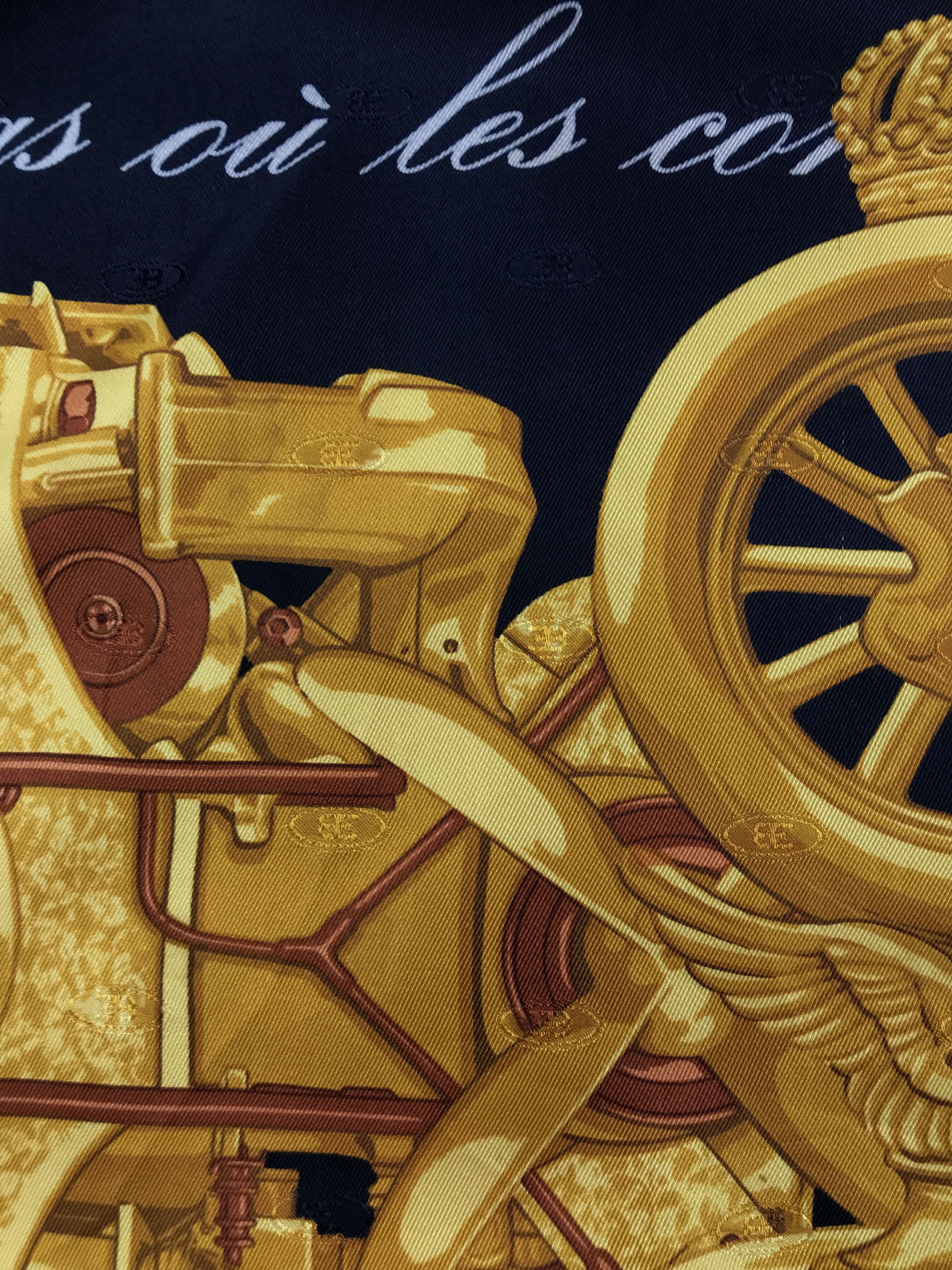 Bugatti × Vintage Vintage EB Bugatti Collection Silk Scarf Size ONE SIZE - 9 Thumbnail