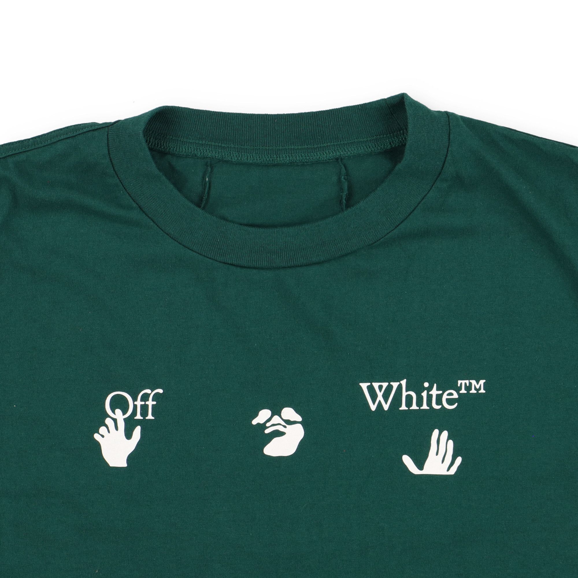 Off-White Green Swimming Man Big Logo T-Shirt Size US XL / EU 56 / 4 - 5 Thumbnail