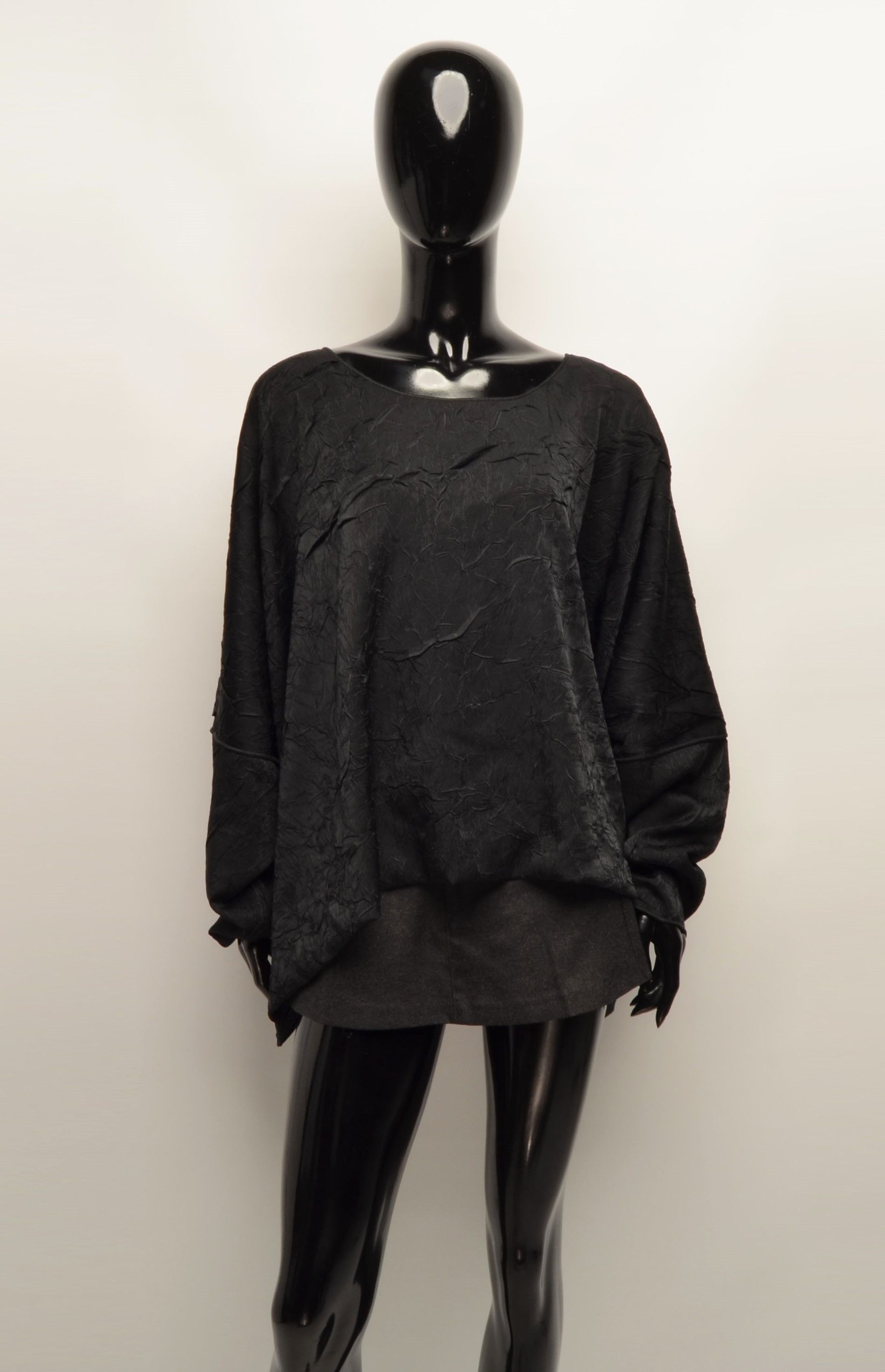Designer × Japanese Brand Christa De Carouge Avant Garde Oversized Crinkled Blouse Top Size ONE SIZE - 1 Thumbnail