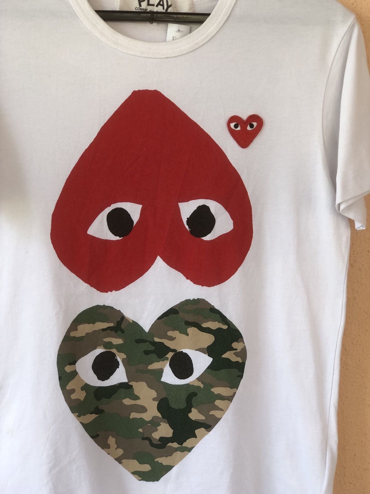 Comme des Garcons × Japanese Brand Comme des Garcon PLAY Heart Tee Size US S / EU 44-46 / 1 - 2 Thumbnail