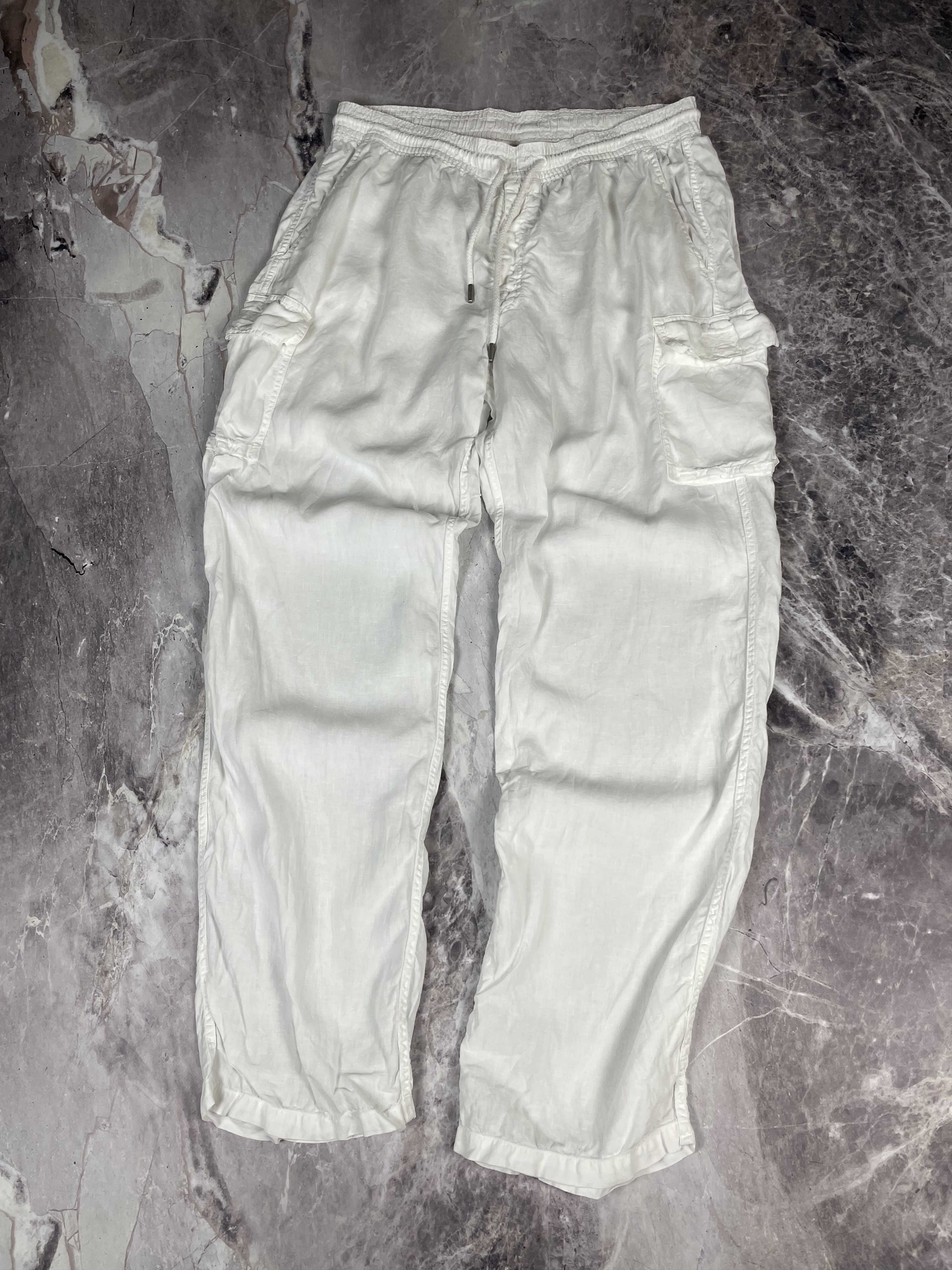 Vilebrequin Vilebrequin Linen relaxed cargo Pants Solid Men Size US 38 / EU 54 - 2 Thumbnail