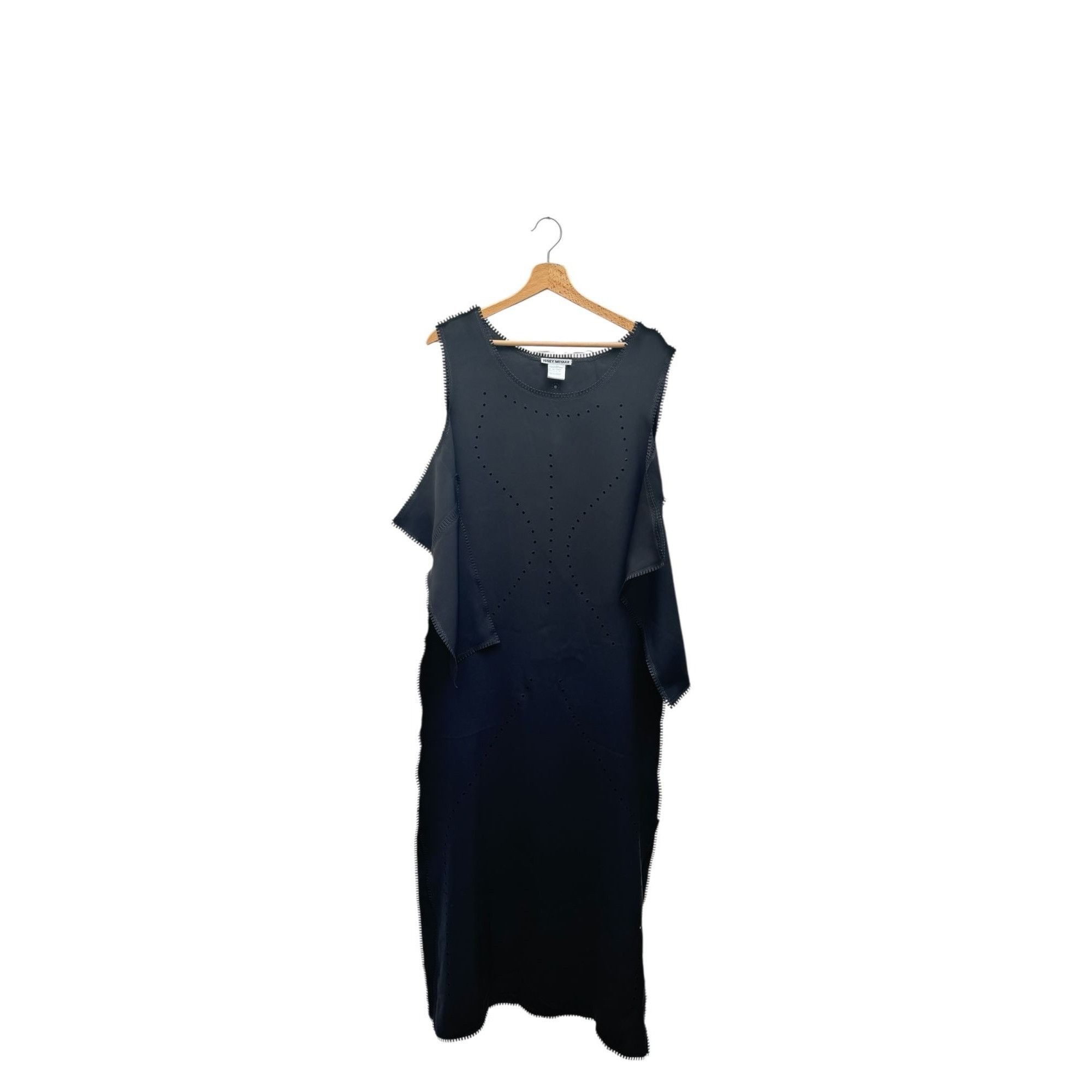 Issey Miyake Cut Off Black Dress Size M / US 6-8 / IT 42-44 - 5 Thumbnail