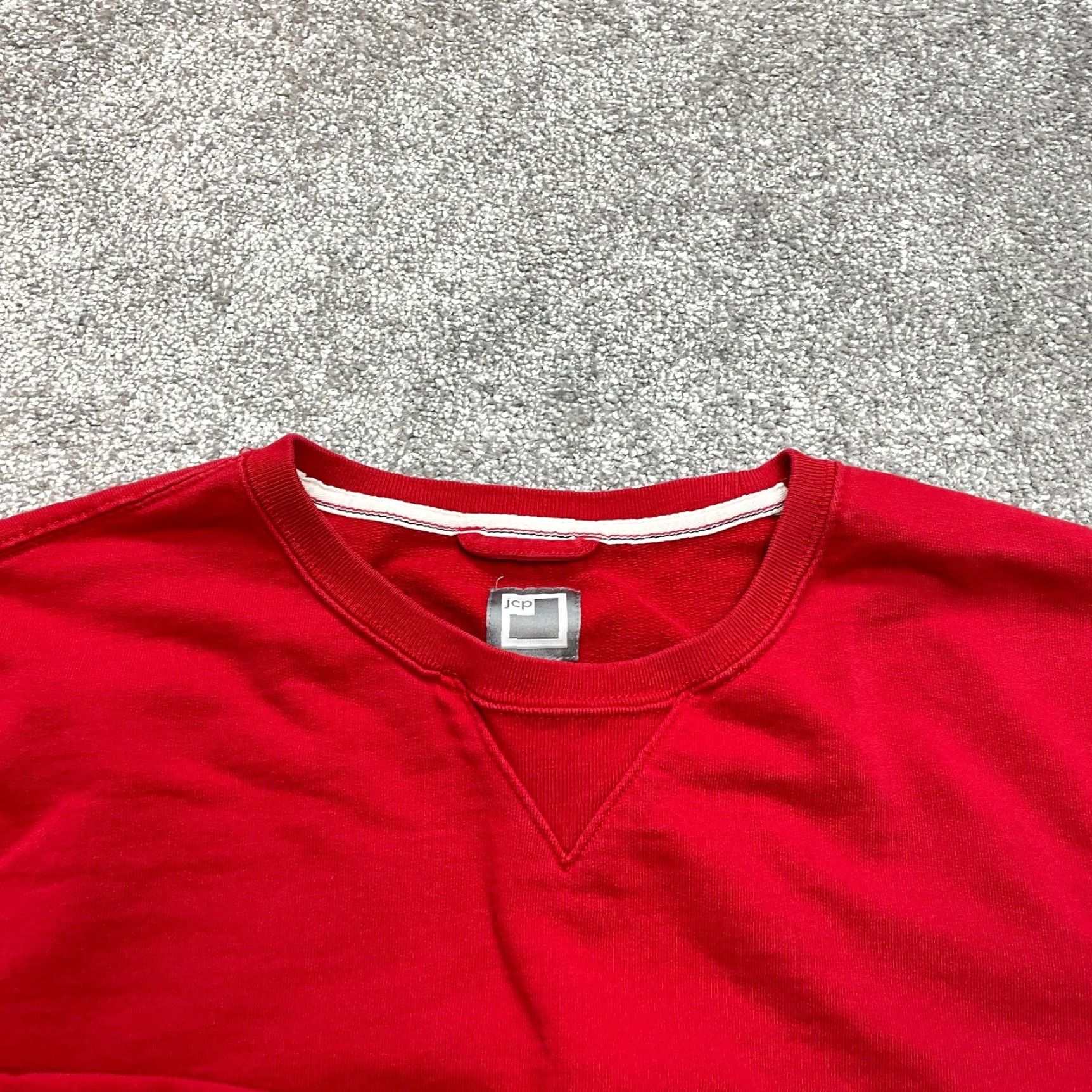 Vintage VINTAGE J. C. Penney Sweatshirt Unisex Adults Sweatshirt XL Red Crew Neck Pullover Solid Cotton Knit Top Size US XL / EU 56 / 4 - 2 Thumbnail
