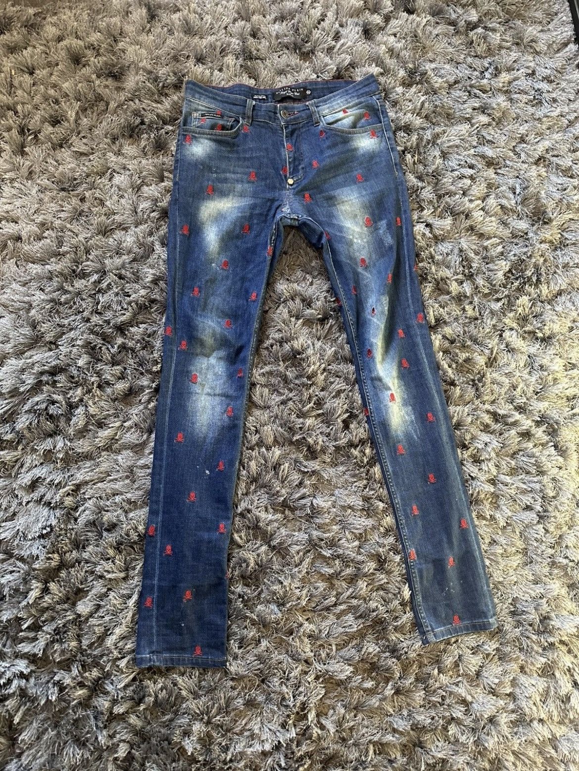 Philipp Plein Phillip Plein Illegal Fight ClubUnited Warriors Skull Denim Size US 30 / EU 46 - 1 Thumbnail