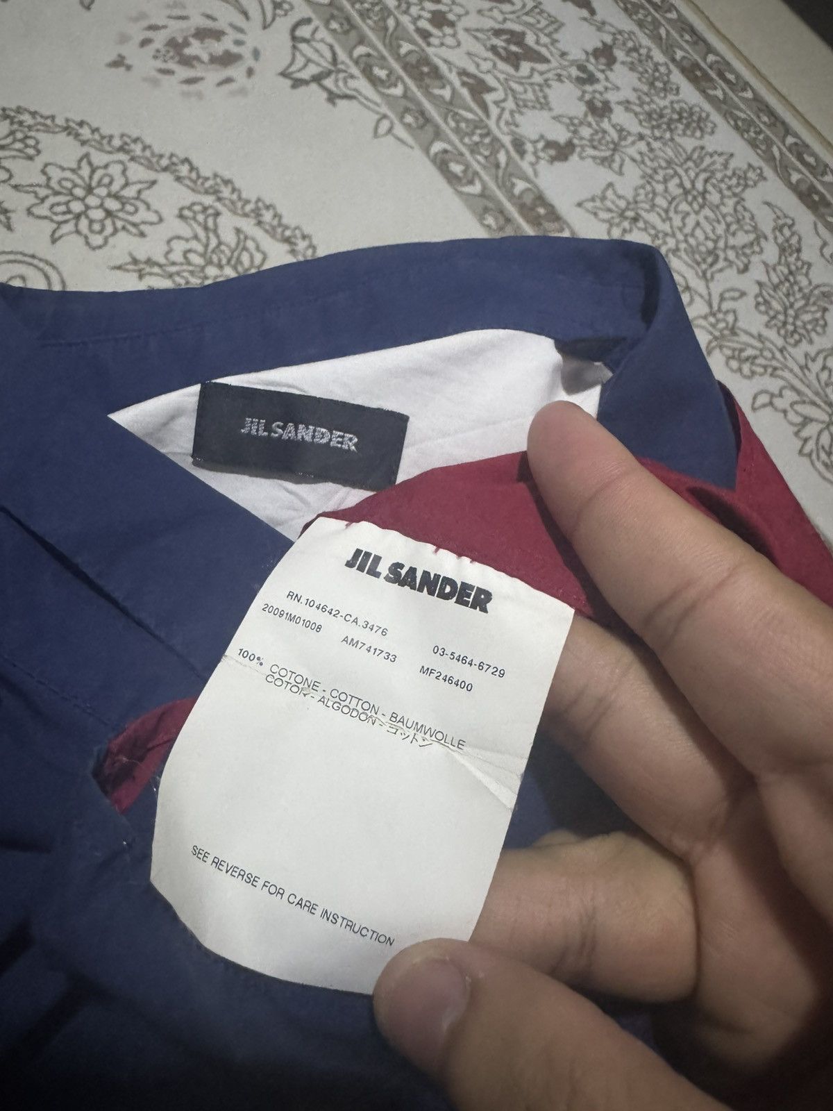 Jil Sander 🇦🇺 Multi Colour Jil Sander Single Pocket Shirt Button Up Size US M / EU 48-50 / 2 - 4 Thumbnail