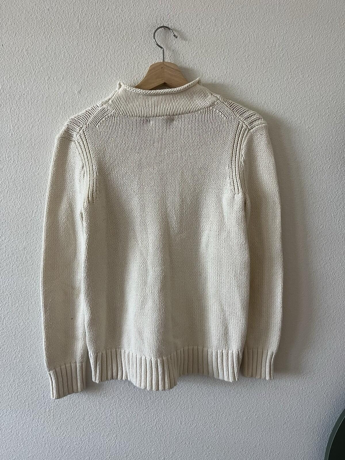 Tyler The Creator Crew Always Cream Cotton Mock Neck Knit Sweater S⁠ Size S / US 4 / IT 40 - 3 Thumbnail