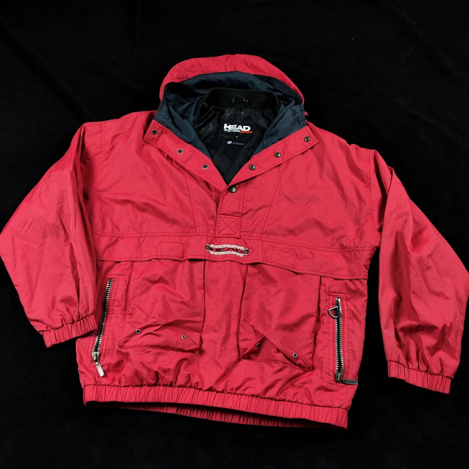 Vintage Vintage Head jacket 90s skiing windbreaker red pullover Size US M / EU 48-50 / 2 - 1 Thumbnail