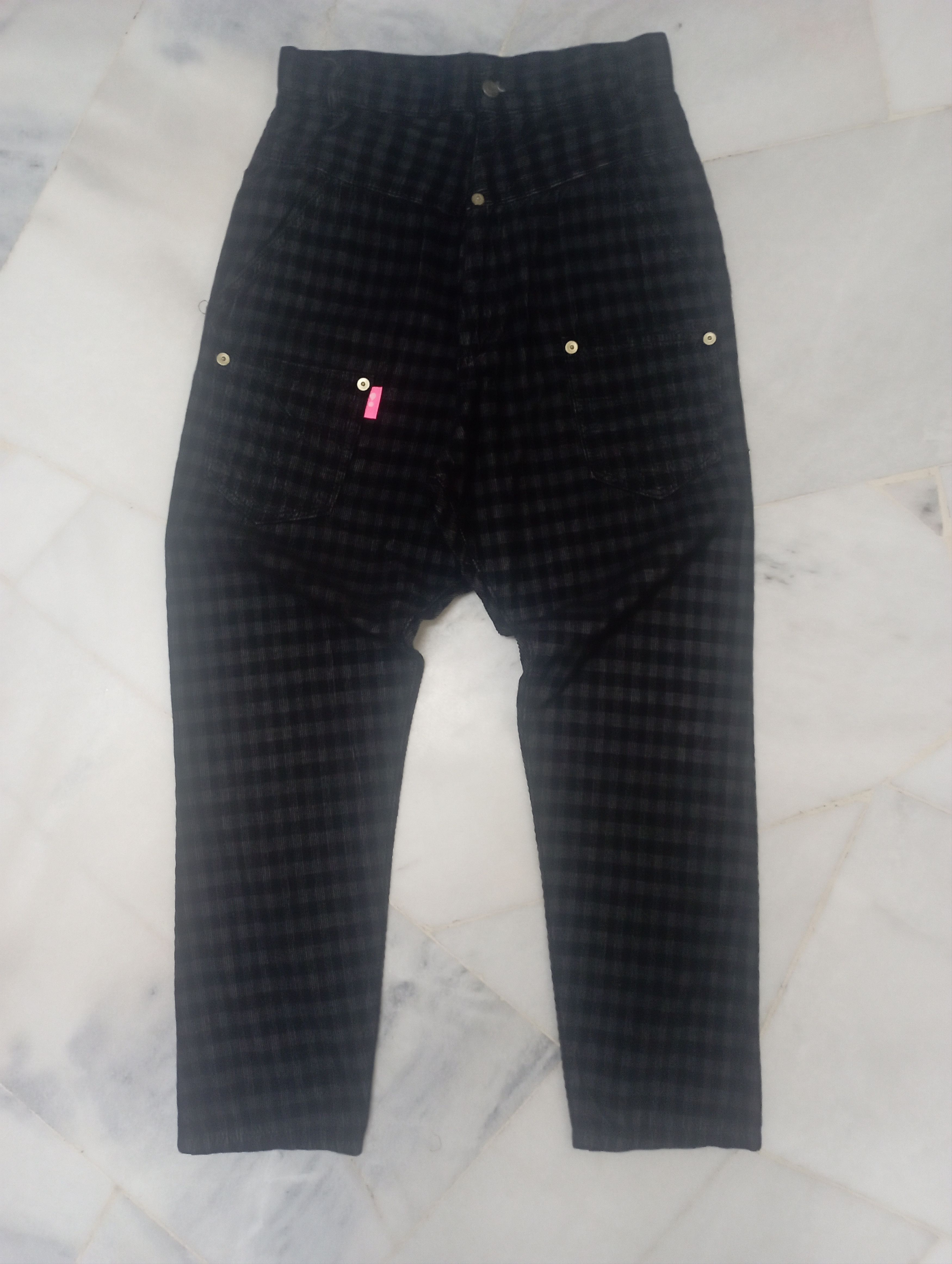 Issey Miyake Baggy Pant Mercibeaucoup Issey Miyake Corduroy Tartan Pant Size US 29 - 1 Thumbnail