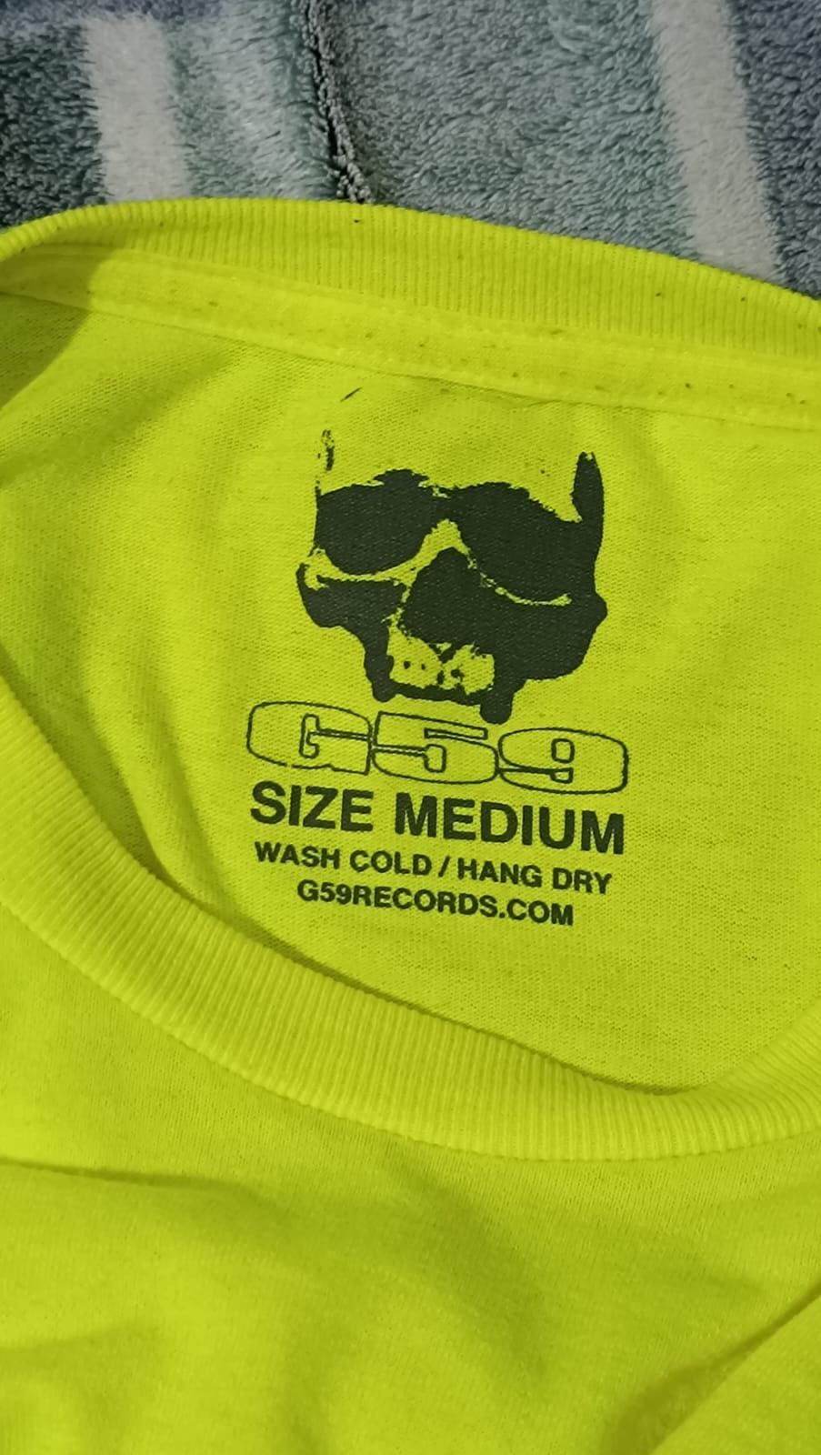 G59 Records Original G59 Grey Day 2023 Europe Neon green t-shirt Size US M / EU 48-50 / 2 - 3 Thumbnail