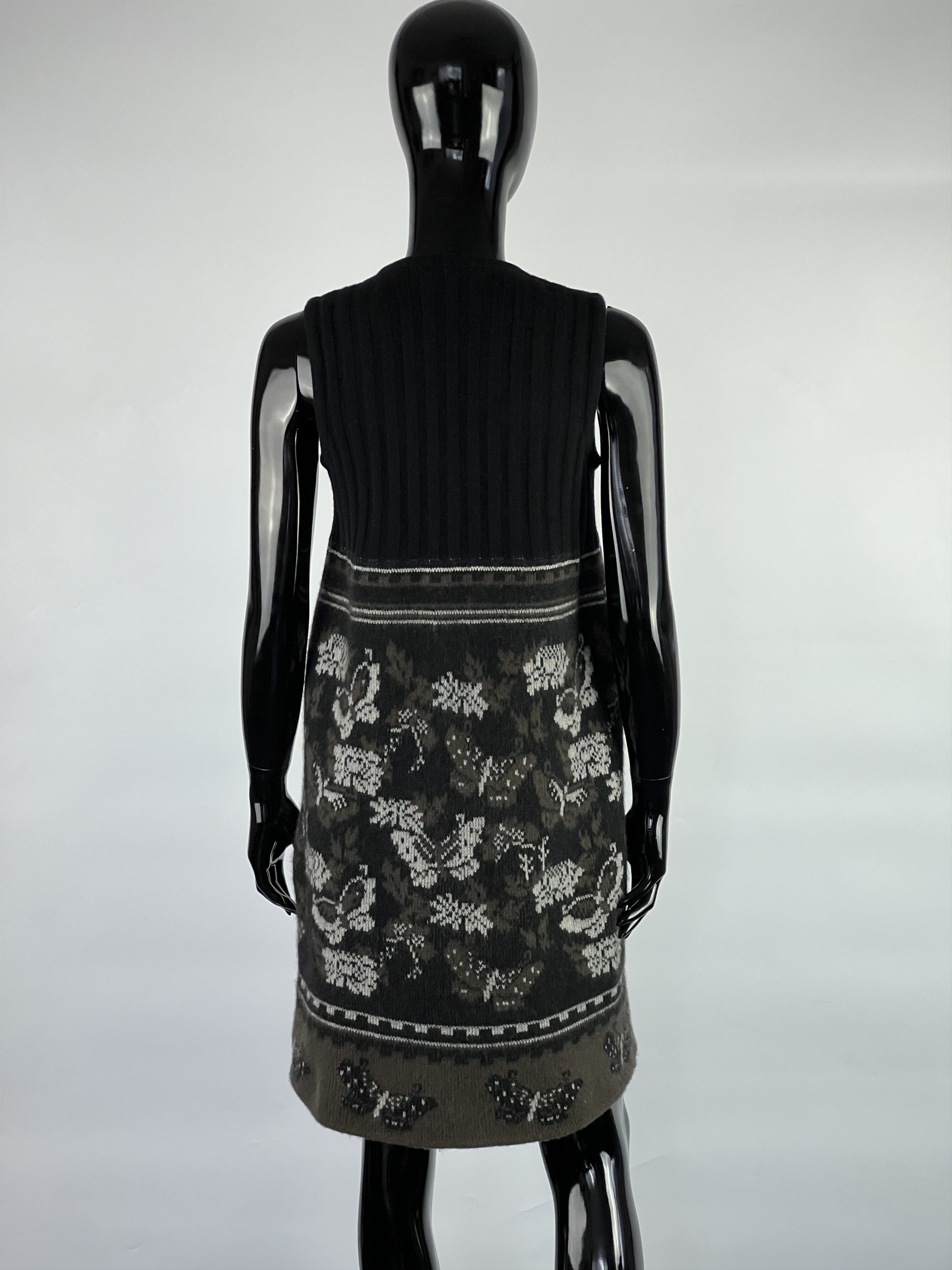 Max Mara × Vintage × Weekend Max Mara Max Mara Vtg Wool Cashmere Angora Sleeveless Knit Dress S Size S / US 4 / IT 40 - 3 Thumbnail