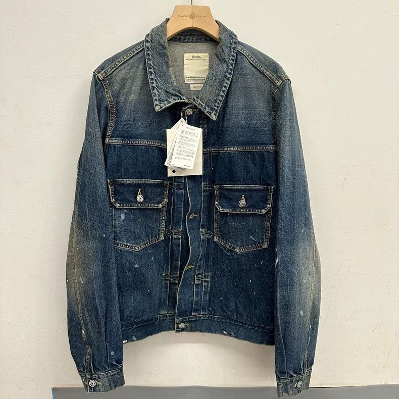 Visvim VISVIM 18AW SS 101 JKT DRY DENIM-4 DRY4-2506 Size US L / EU 52-54 / 3 - 1 Thumbnail