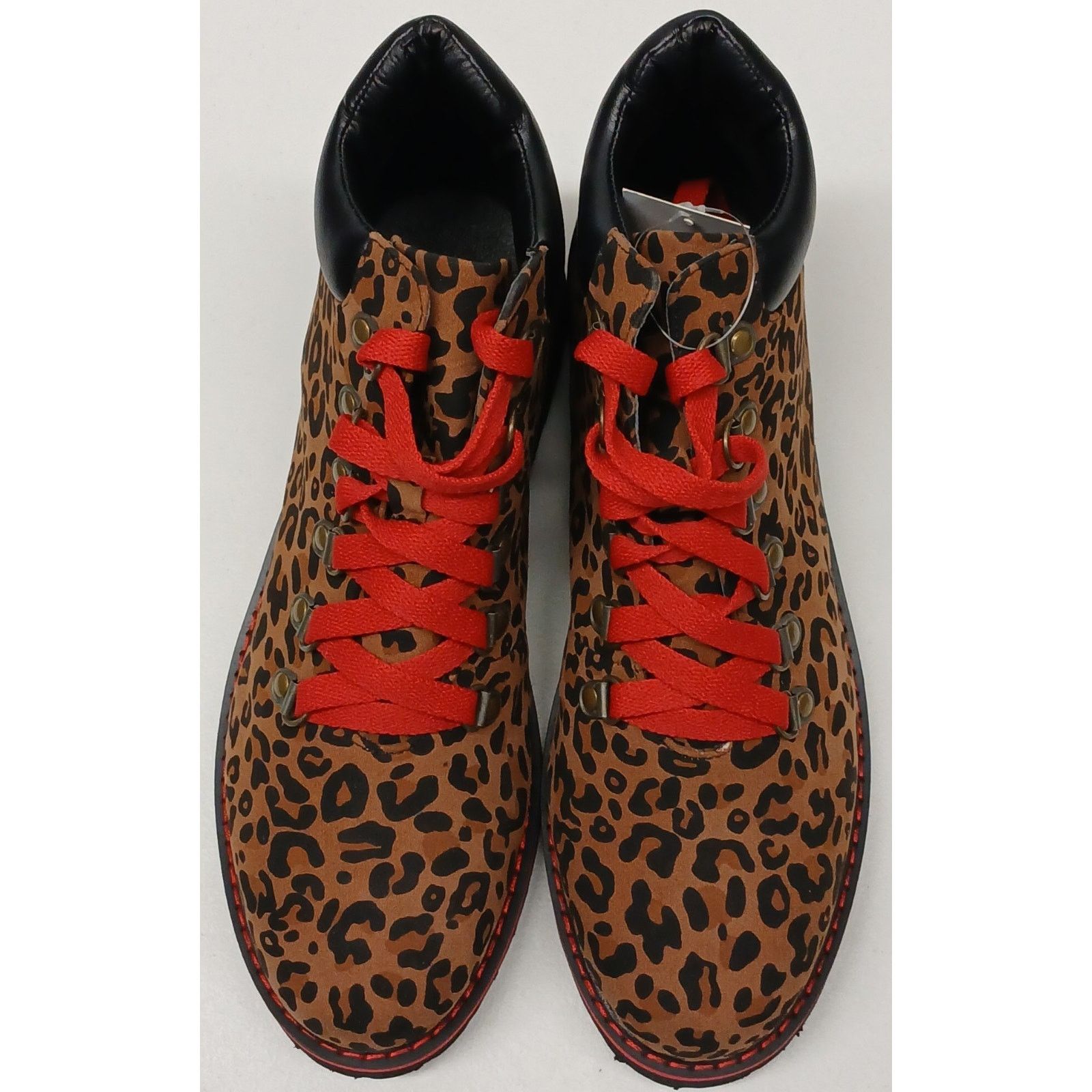 Route 66 Route 66 (10) Leopard Print Lace-Up Ankle Jude Width Boots Size US 10 / IT 40 - 4 Thumbnail