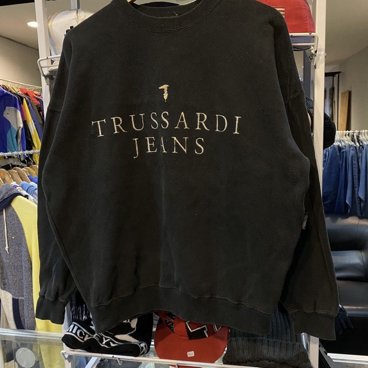Trussardi Vintage Trussardi jeans Spell Out Sweatshirt Size US S / EU 44-46 / 1 - 4 Thumbnail