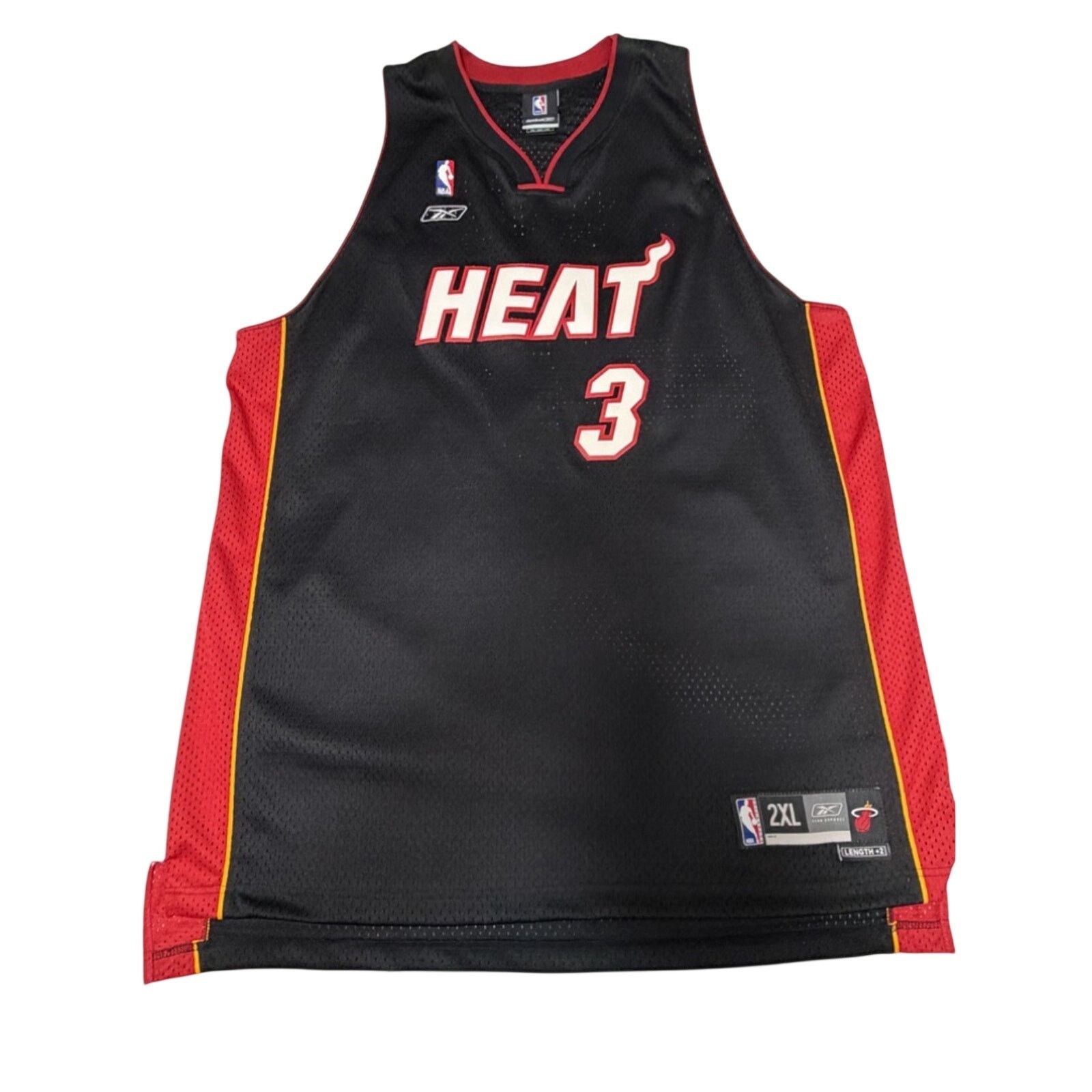 Reebok Reebok Dwyane Wade Miami Heat Sewn Swingman Jersey Authentic Size US XXL / EU 58 / 5 - 3 Thumbnail