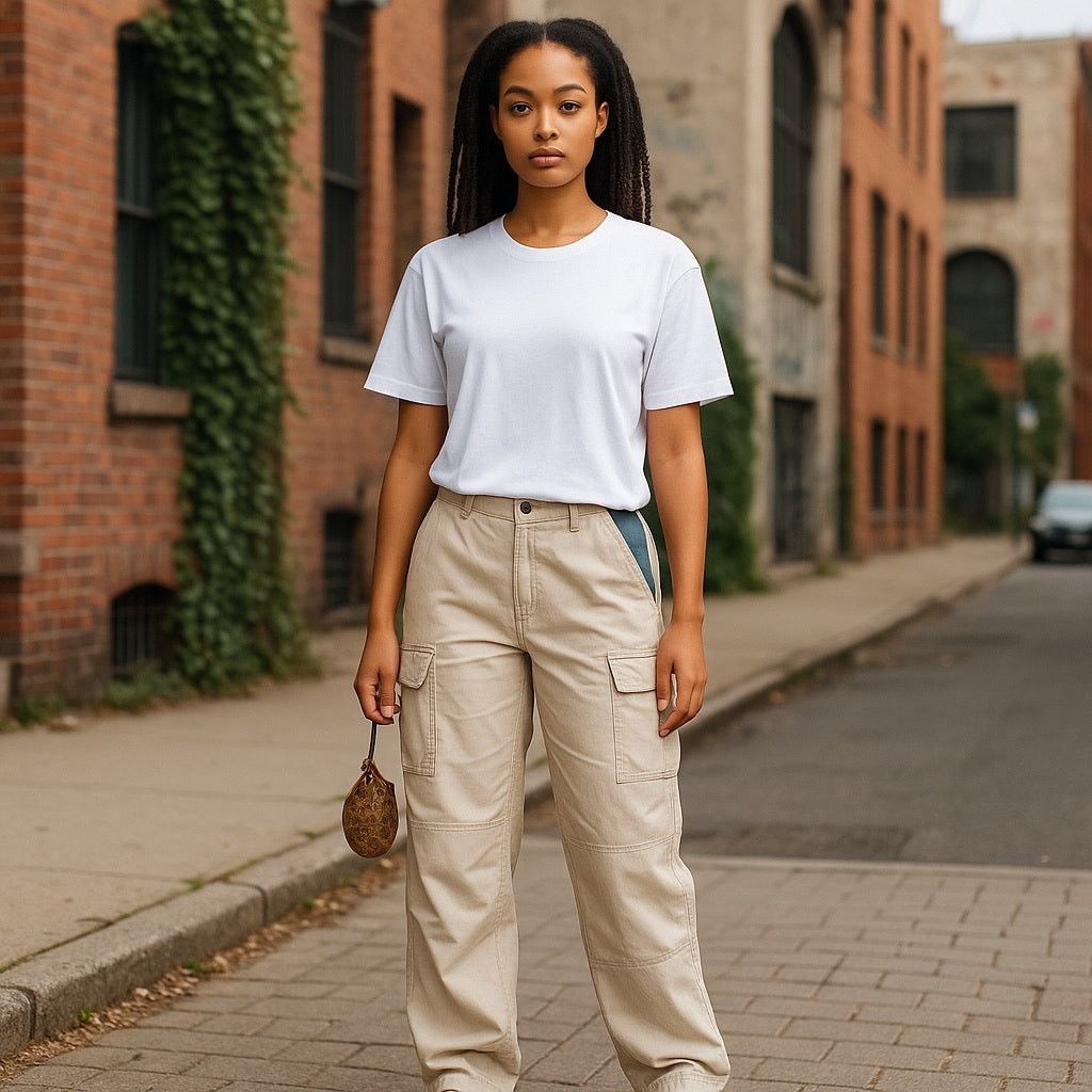 American Eagle Outfitters American eagle cream linen cargo pants Size 25" / US 0 / IT 36 - 1 Thumbnail