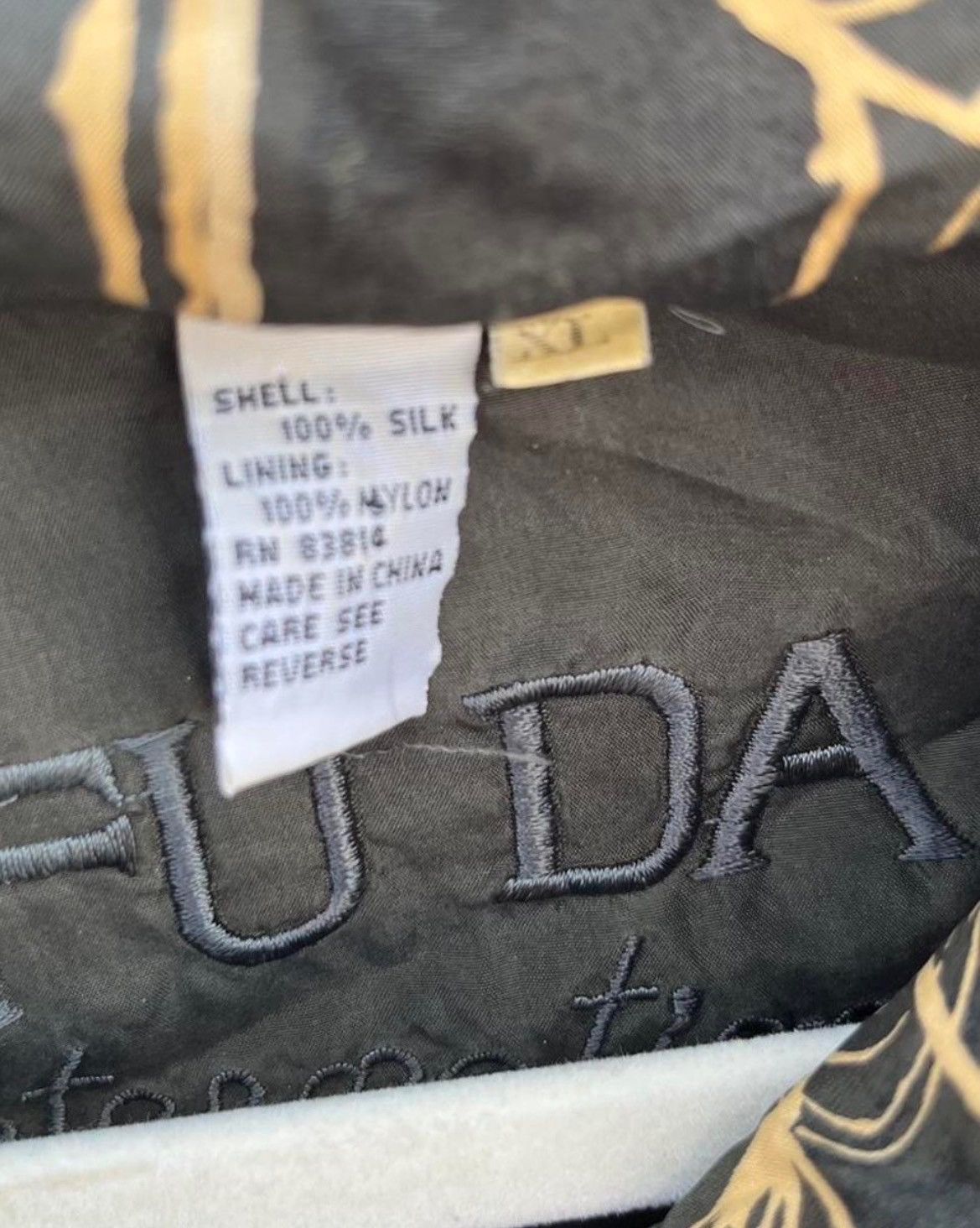Other Vintage Fu Da International 100% Silk Bomber Jacket Size US L / EU 52-54 / 3 - 7 Thumbnail