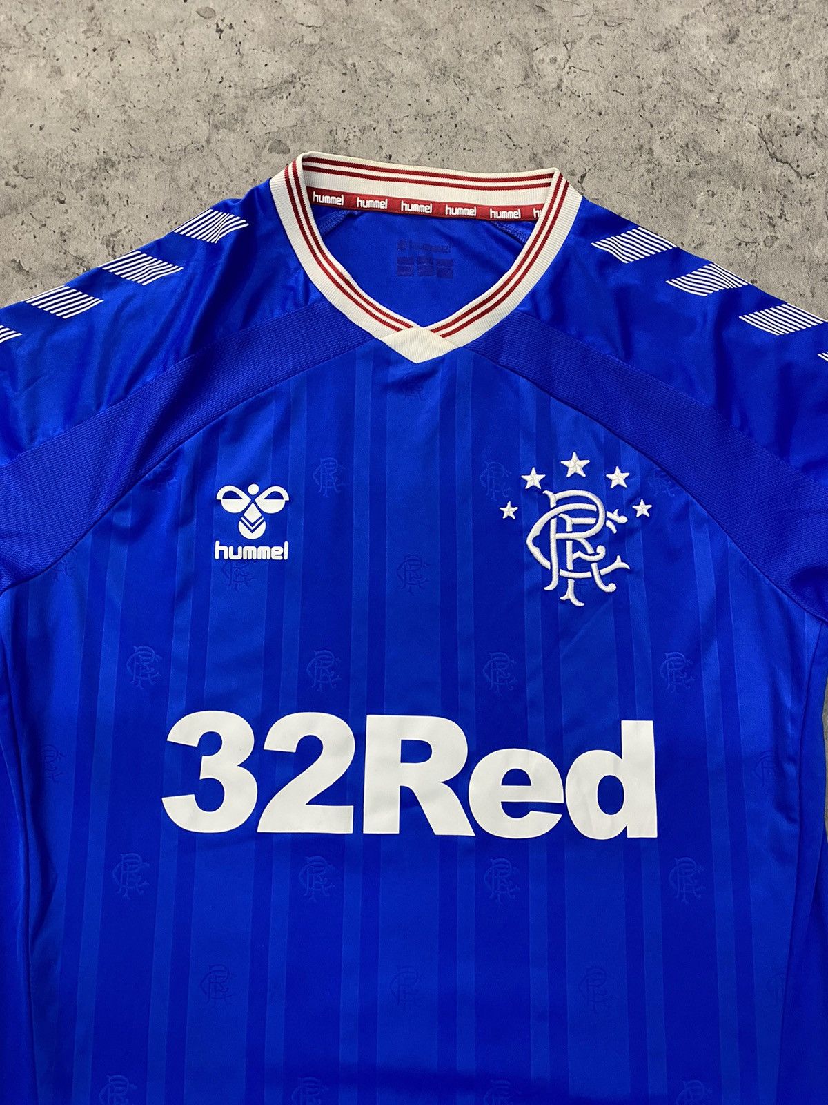 Hummel HUMMEL RANGERS Home Soccer Shirt Jersey 2018/2019 size L Size US L / EU 52-54 / 3 - 2 Thumbnail