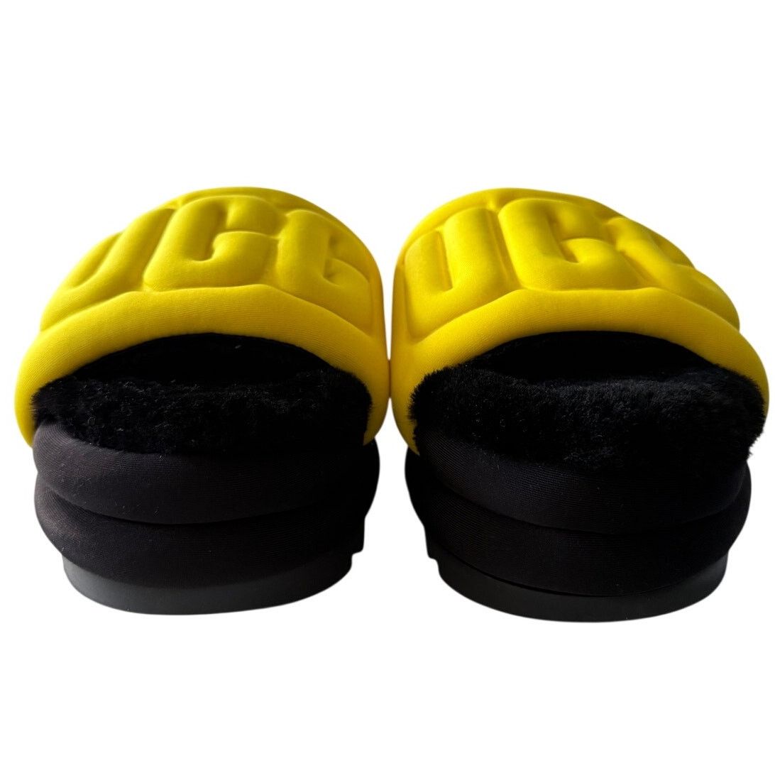 Ugg UGG Maxi Graphic Platform Slides Canary Black Size 9 Size US 7 / IT 37 - 5 Thumbnail