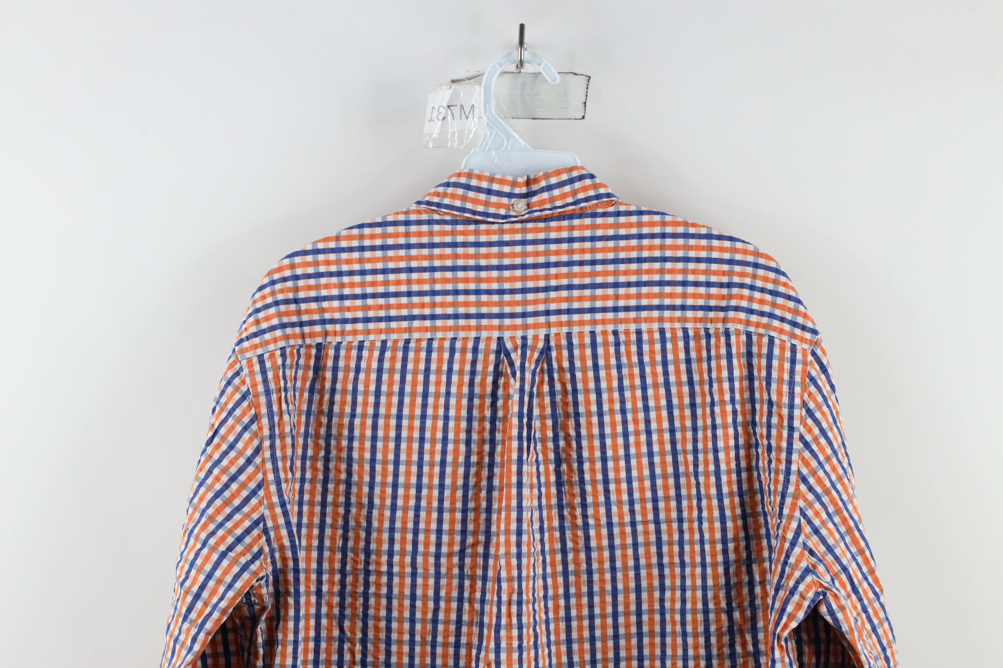 Brooks Brothers × Vintage Brooks Brothers Seersucker Collared Button Down Shirt Size US L / EU 52-54 / 3 - 9 Thumbnail