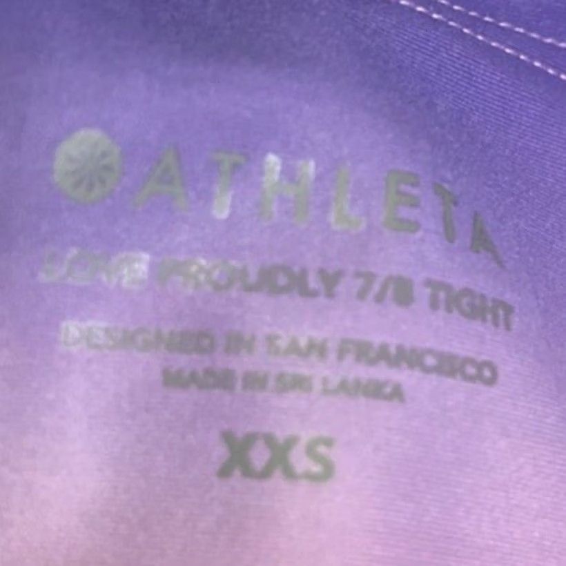Athleta Athleta Ankle Womens 2XS Tight Multicolor Leggings Colorblock Knit Women Size XXS Size 24" / US 00 / IT 34 - 4 Thumbnail
