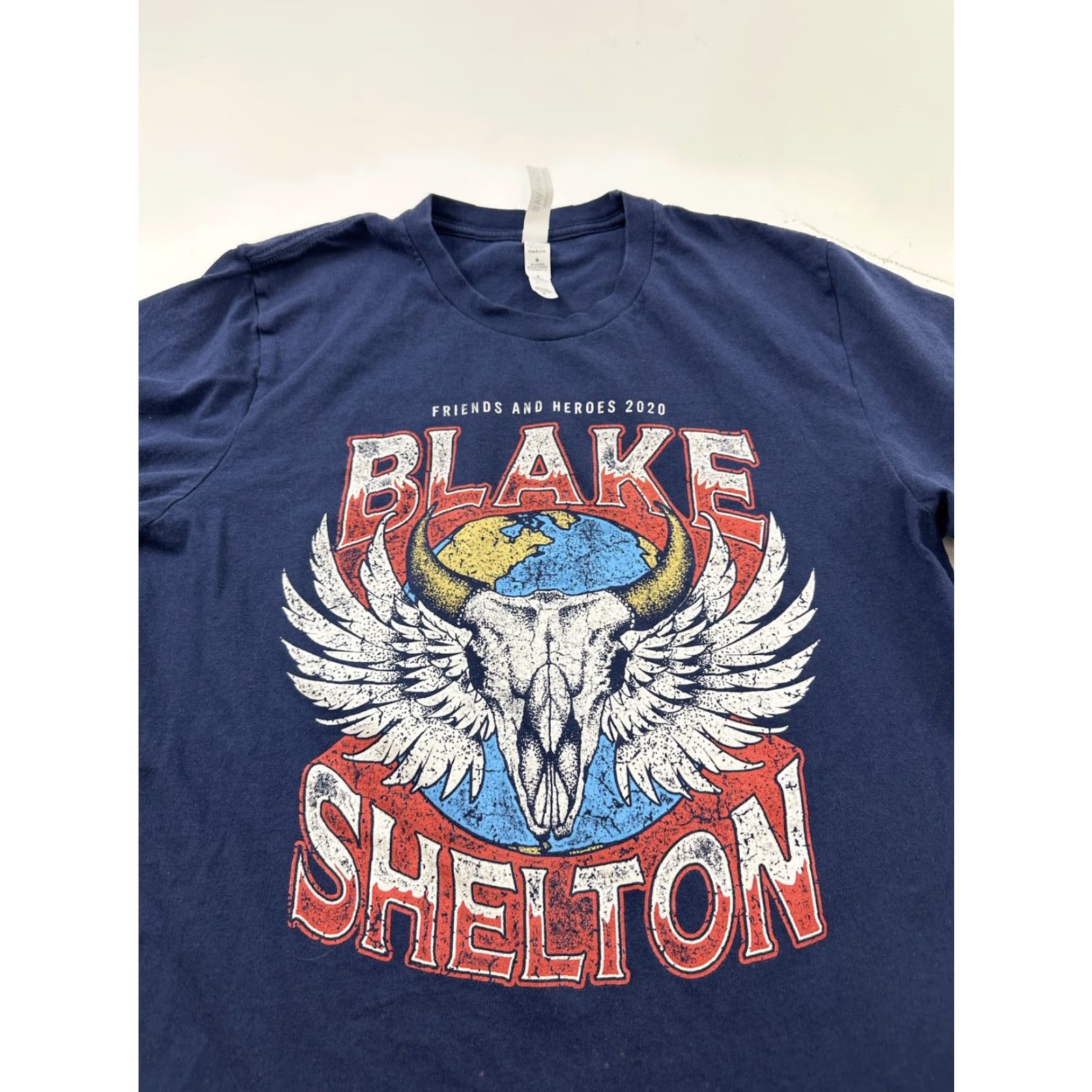 Vintage Blake Shelton Shirt Mens Medium Blue 2020 Tour Concert Tee Crew Neck Short Sleeve Graphic Print Bands Music Size US M / EU 48-50 / 2 - 2 Thumbnail