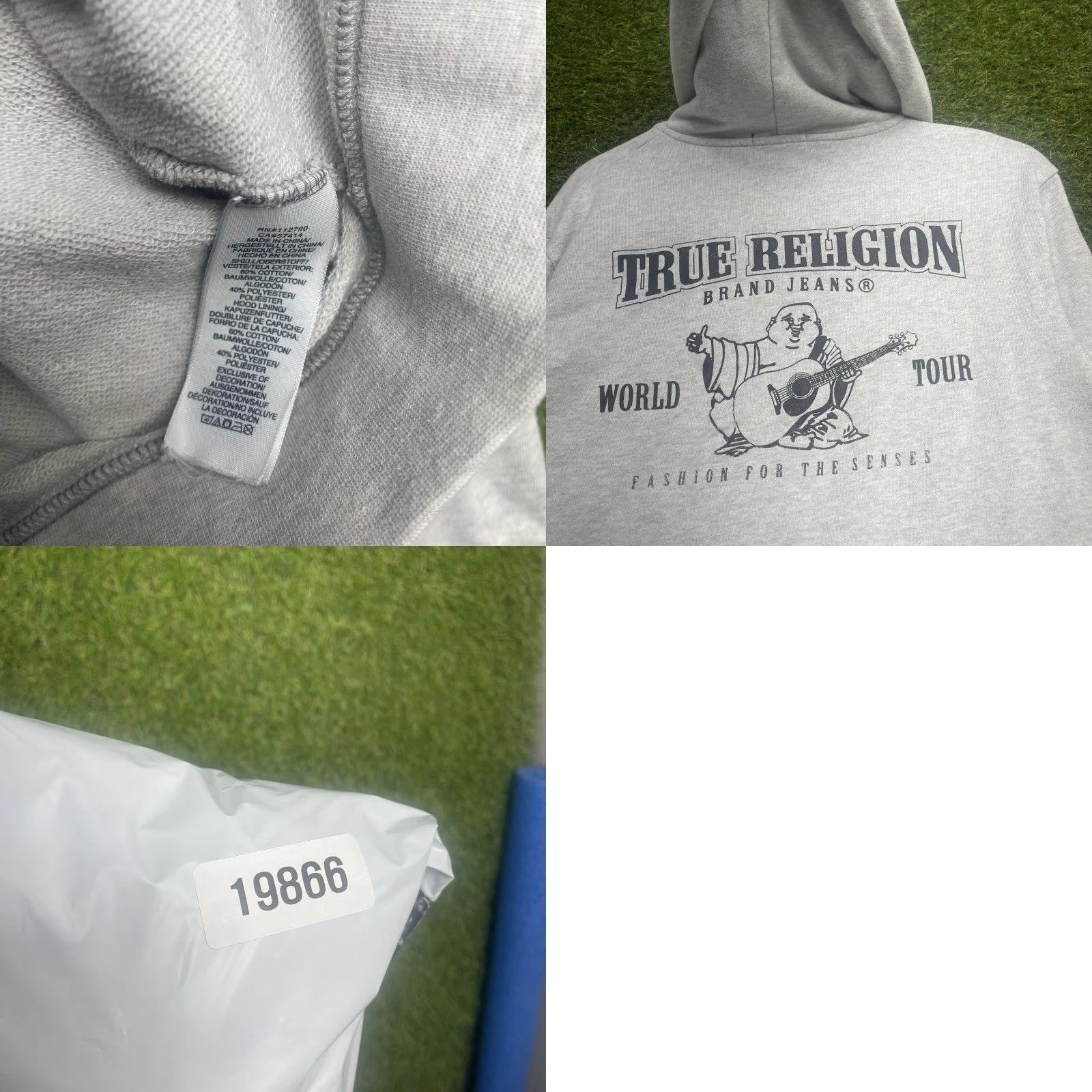 True Religion True Religion Hoodie Mens Medium World Tour Graphic Full Zip Up Sweatshirt y2k Size US M / EU 48-50 / 2 - 9 Thumbnail