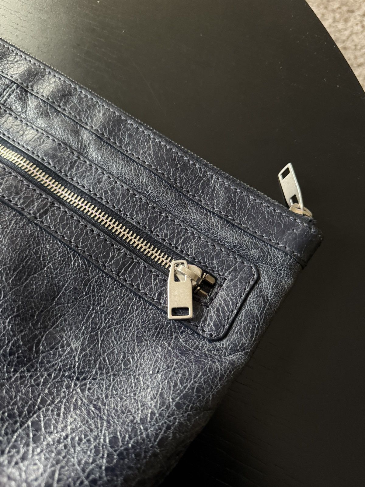 Balenciaga Balenciaga Leather Classic Clip Moto Clutch Size ONE SIZE - 3 Thumbnail