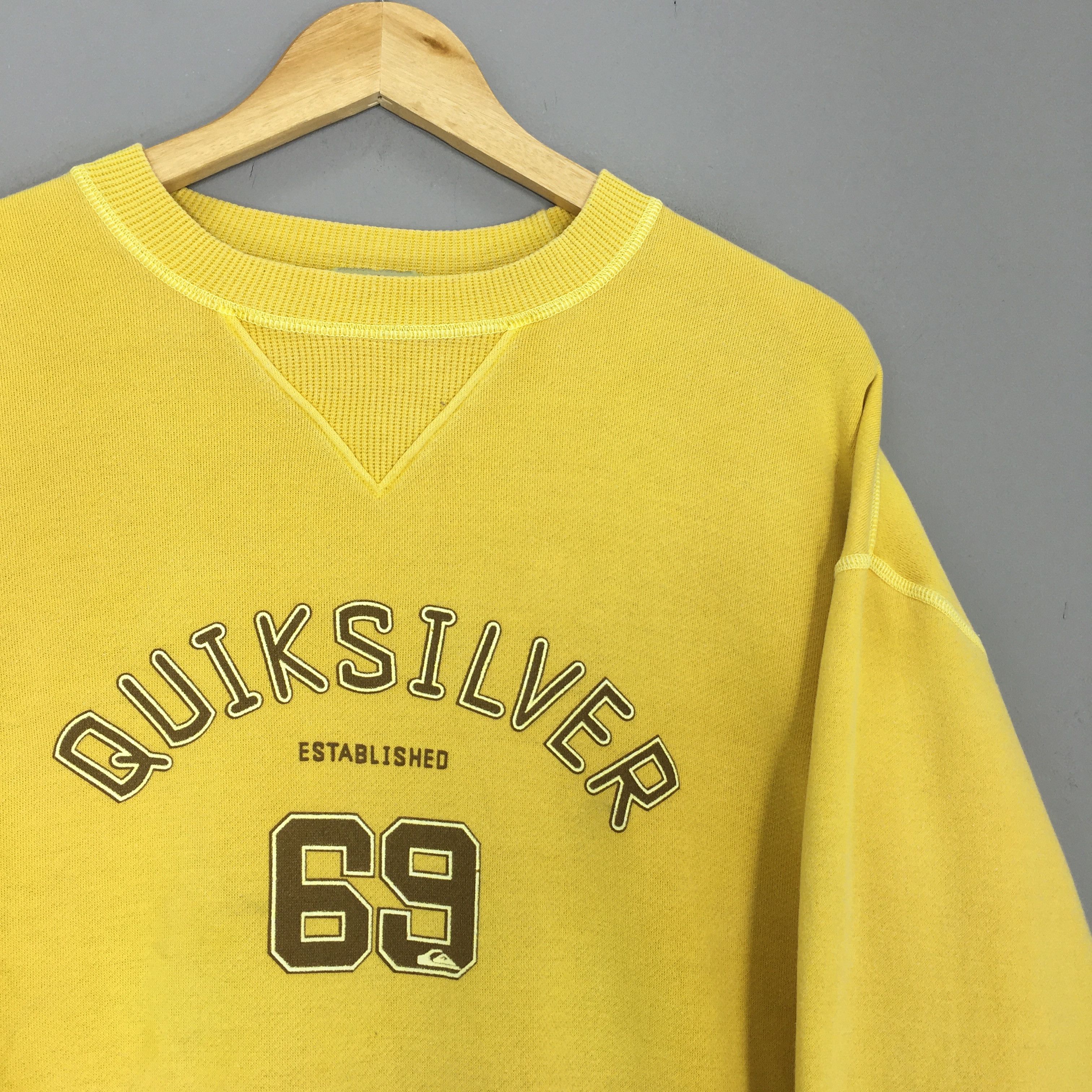 Quiksilver Vintage 90s Quiksilver Skateboarding Yellow Sweatshirt Large Size US L / EU 52-54 / 3 - 2 Thumbnail
