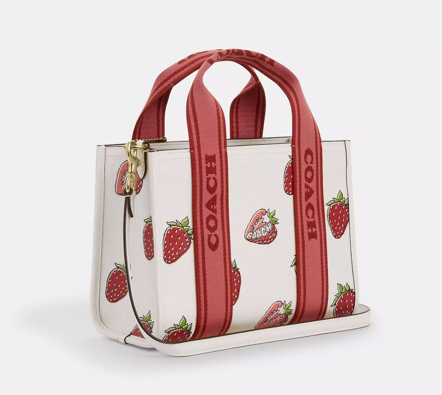 Coach Smith Tote Bag 24 With Strawberry Print CAR80 Size ONE SIZE - 11 Thumbnail