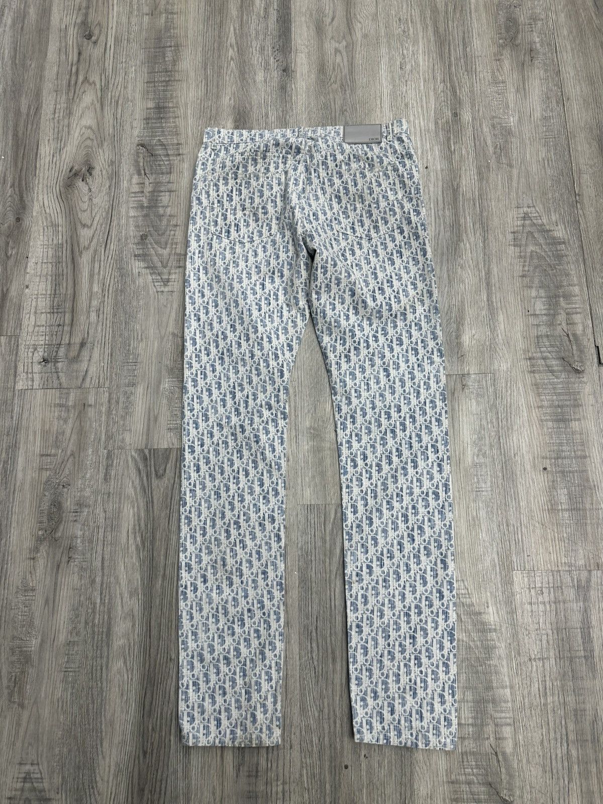 Dior Dior Blue Monogram Denim Slim Jeans Size US 30 / EU 46 - 2 Thumbnail