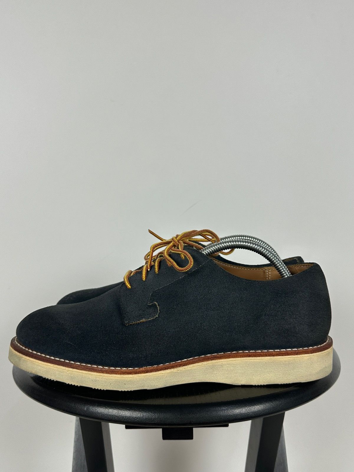Red Wing Red Wing Postman Navy Blue Suede Oxford Shoes Size US 9 / EU 42 - 7 Thumbnail