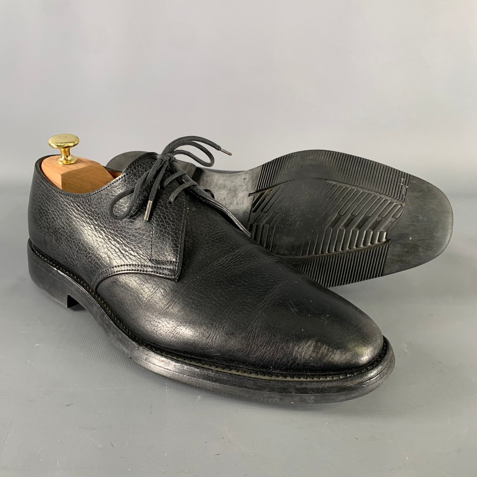 John Lobb JOHN LOBB Size 9 Black Leather Pointed Toe Lace Up Shoes Size US 9 / EU 42 - 5 Thumbnail