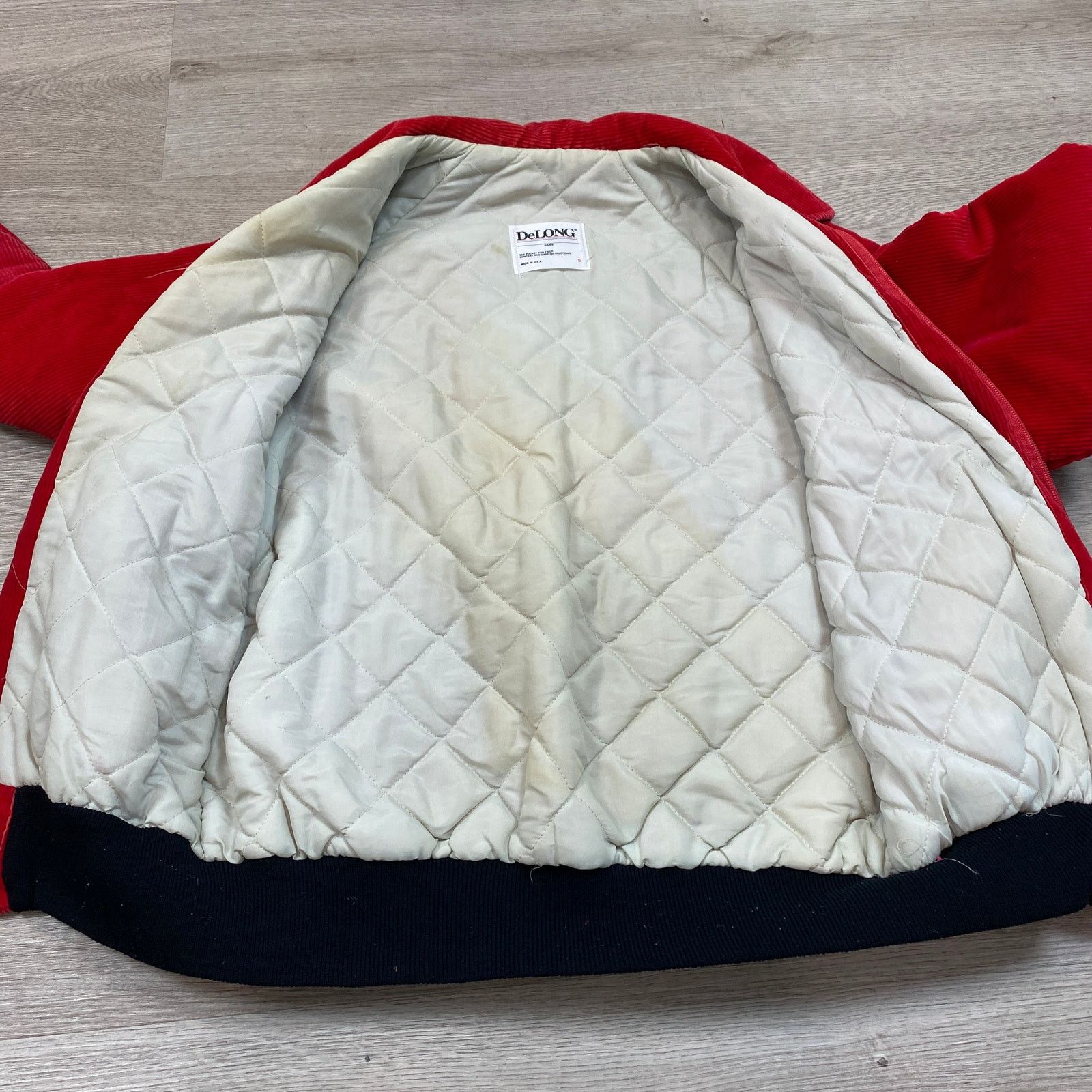 Delong × Disney × Vintage VTG 90s Disney Mickey State Embroidered Corduroy Bomber Sm Size US S / EU 44-46 / 1 - 7 Thumbnail