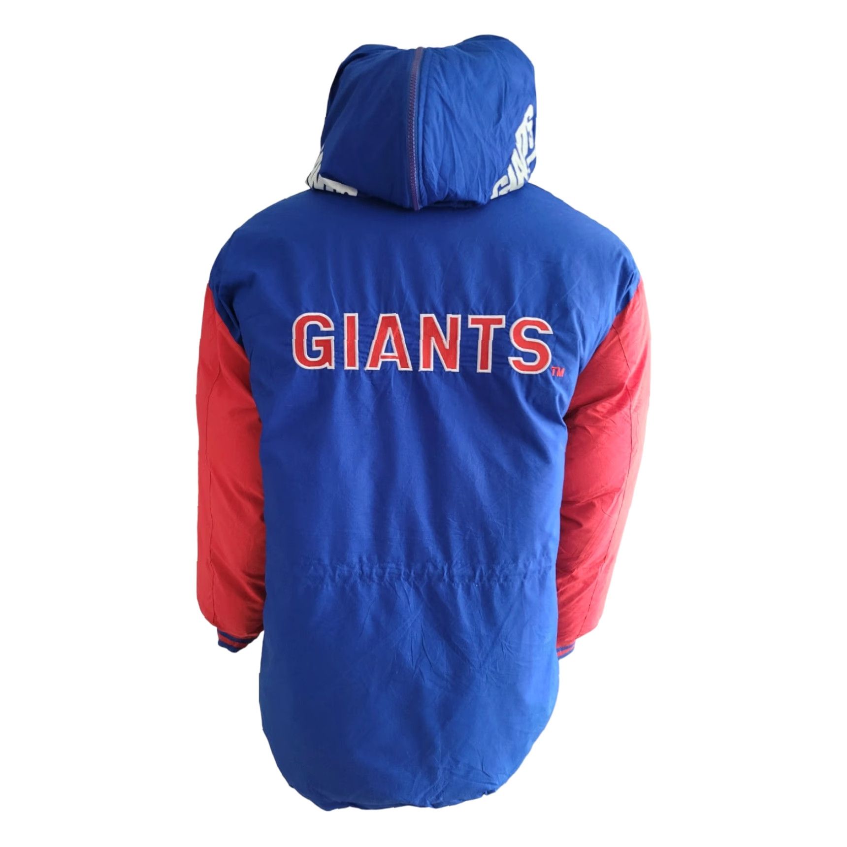 NFL NFL New York Giants XL Jacket - TRIPLE FAT Goose Duck Turbo Sport Parka Down Padded Red/Blue Jacket for Men XL Size US XL / EU 56 / 4 - 5 Thumbnail