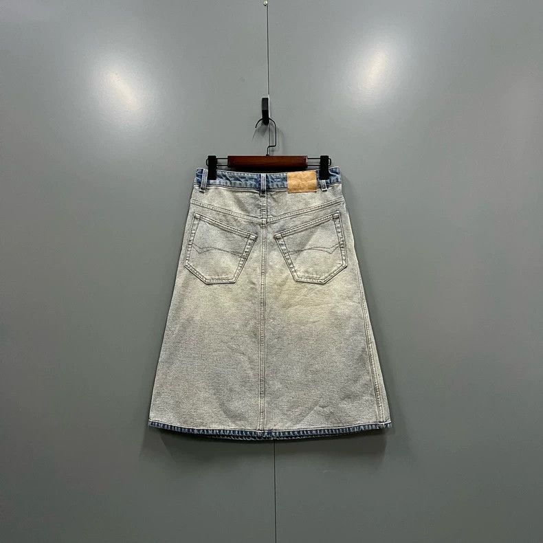Balenciaga Balenciaga Light blue wash jeans skirt Size 42" / US 20 - 1 Thumbnail