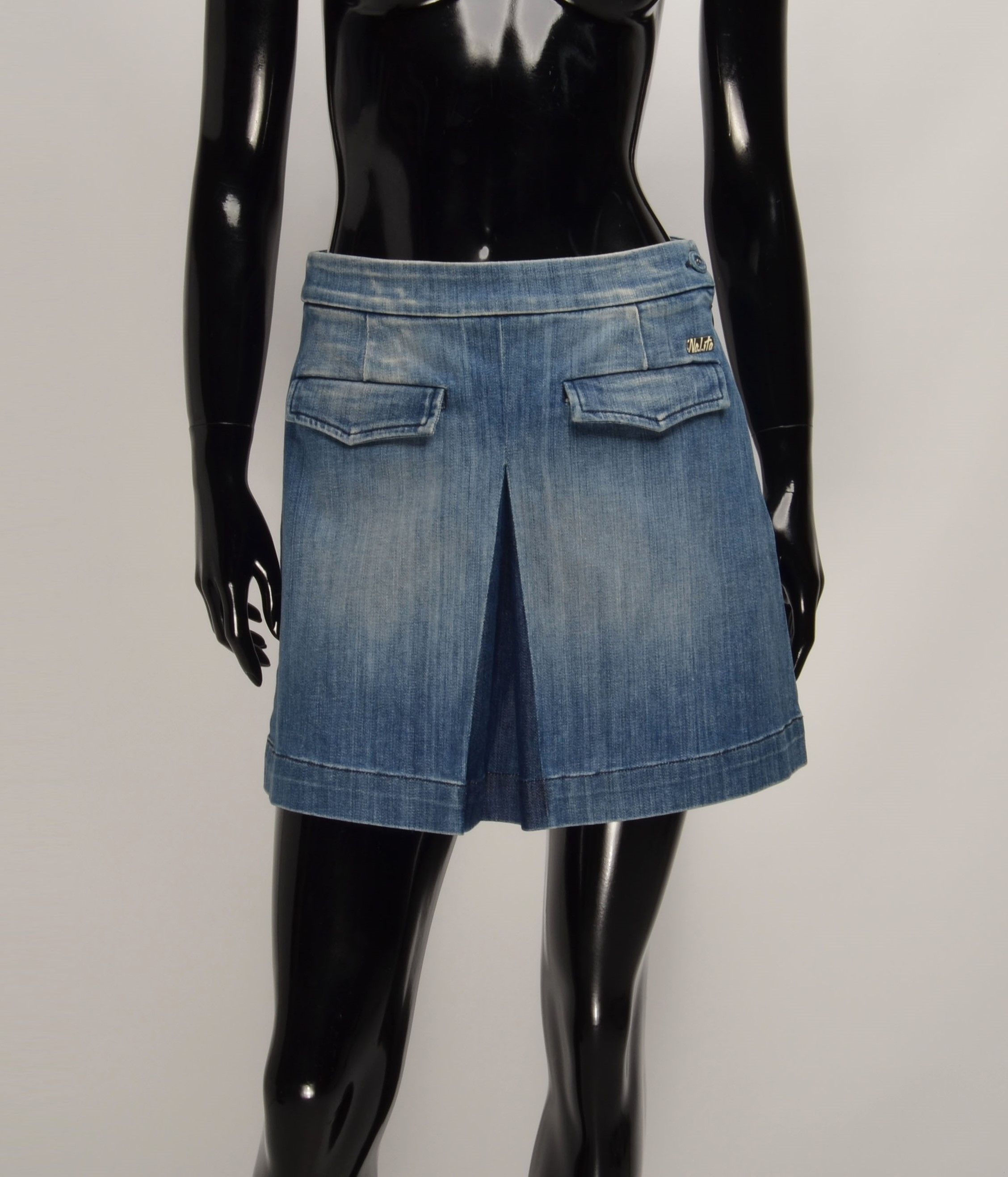 Other Vintage Nolita North Little Italy Y2K Denim Mini Skirt Size 26" / US 2 / IT 38 - 1 Thumbnail