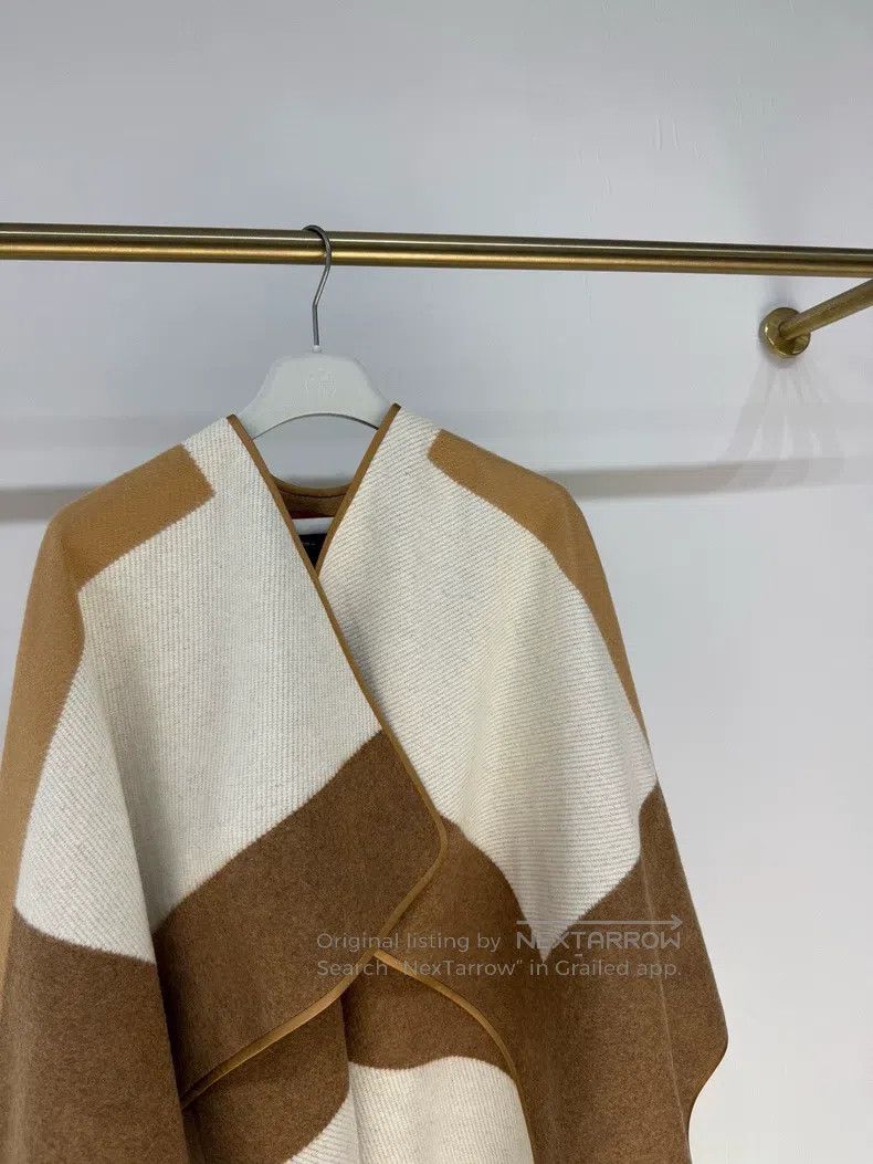 Hermes Hermes Color-blocked Cashmere Cloak Shawl Size M / US 6-8 / IT 42-44 - 4 Thumbnail