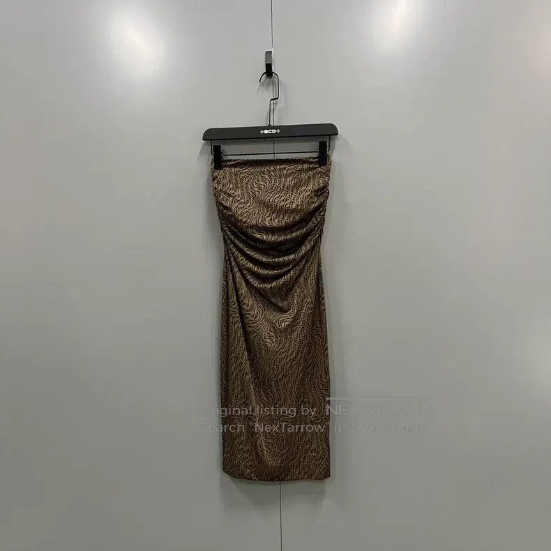 Fendi Fendi Brown full-printed bandeau dress Size XS / US 0-2 / IT 36-38 - 3 Thumbnail
