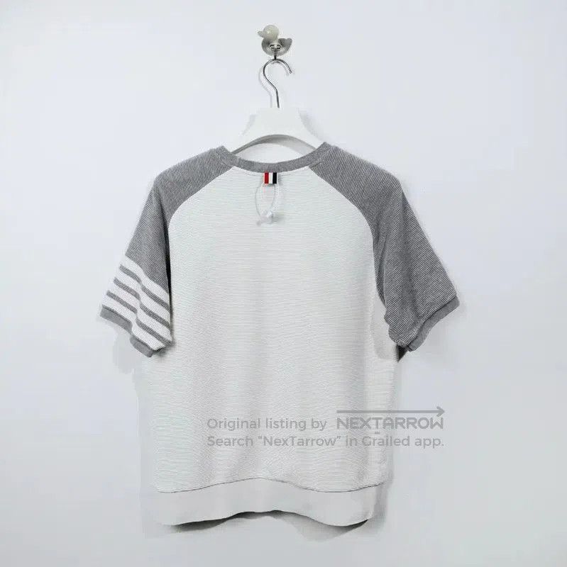 Thom Browne Thom Browne Men's Cotton T-Shirt in White . Size US S / EU 44-46 / 1 - 2 Thumbnail