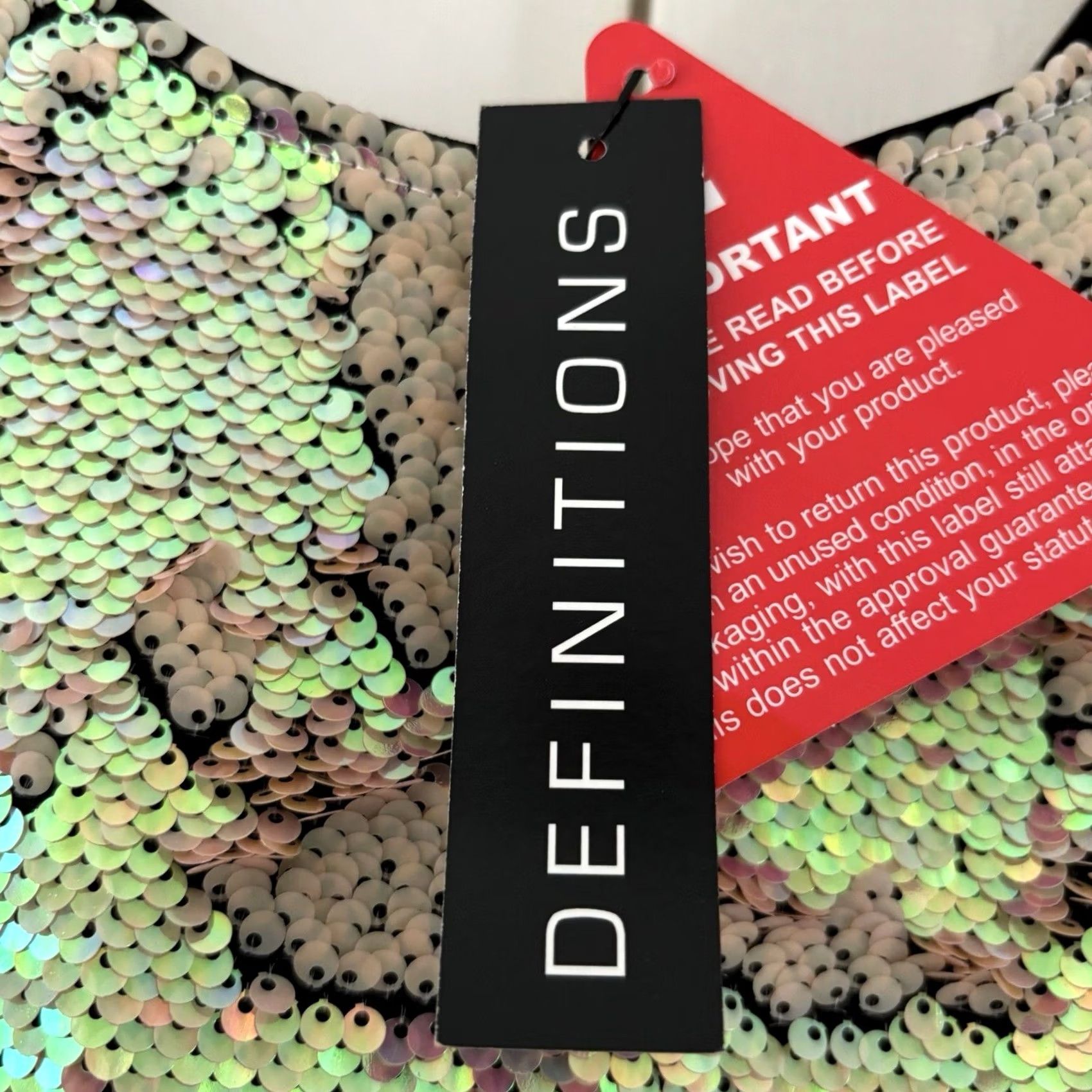 Vintage VINTAGE? No — Definitions Sequin Shift Dress UK 12 Party Event Club BNWT Women Shift Above The Knee Multicoloured Sleeveless Party Womens Size XL / US 12-14 / IT 48-50 - 4 Thumbnail
