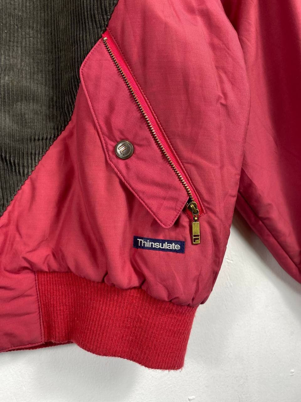 Fila vintage fila half corduroy thinsulate jacket nice design Size US XL / EU 56 / 4 - 3 Thumbnail