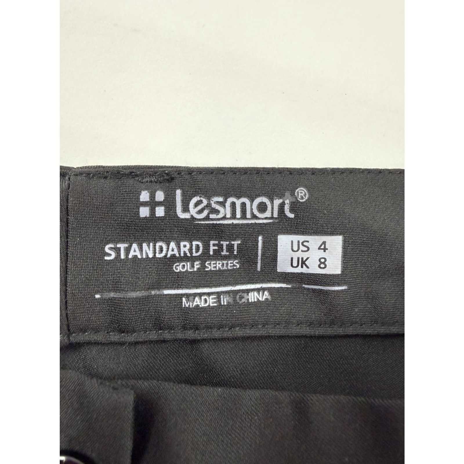 Vintage Lesmart Pants Womens 4 Black Golf Series Standard Fit Straight Leg Stretch Pockets AZ Size 27" / US 4 / IT 40 - 2 Thumbnail