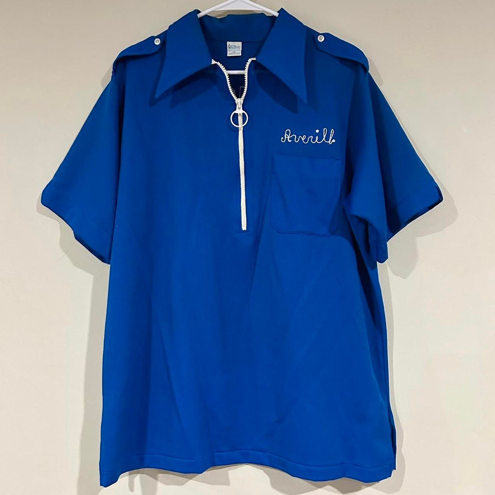 Other Vintage 1970’s Mendel Monarchs Bowling Shirt Size US XL / EU 56 / 4 - 1 Thumbnail